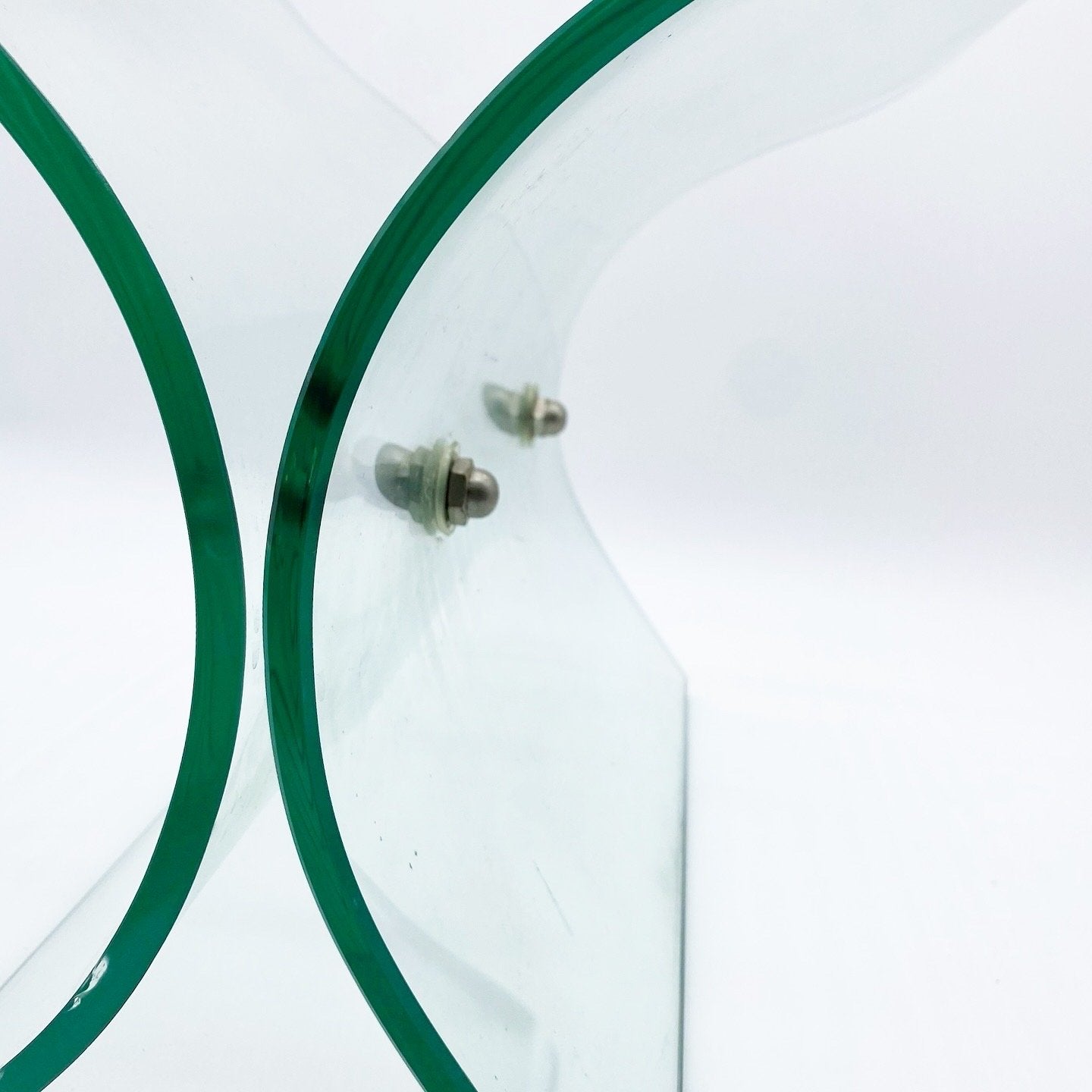 PORTE-REVUES XXL / VERRE TREMPÉ, 1980s, ITALY
