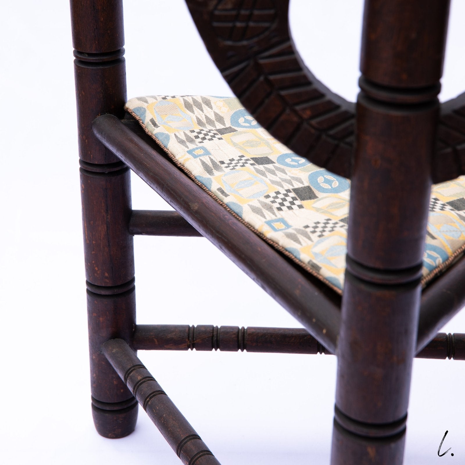 PAIR OF MONK CHAIRS IN SOLID OAK, SWEDEN, 1900
