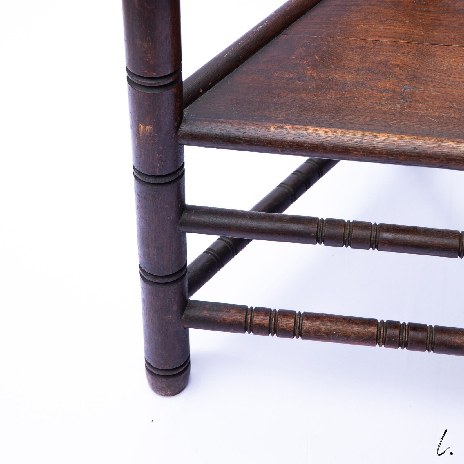 PAIR OF MONK CHAIRS IN SOLID OAK, SWEDEN, 1900