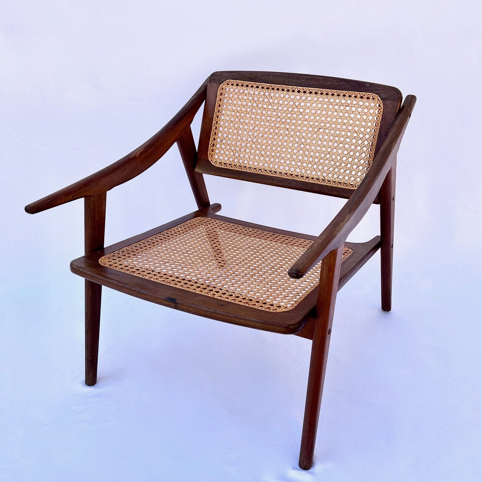 TEAK ARMCHAIR BY MICHEL DUCAROY FOR SNA ROSET, FRANCE, 1952