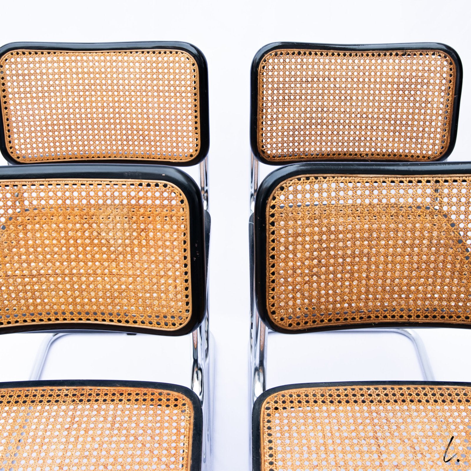 B32 CESCA CHAIRS BY MARCEL BREUER, 1980 ITALY