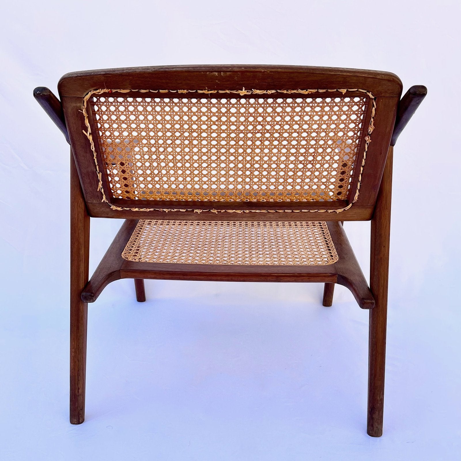 TEAK ARMCHAIR BY MICHEL DUCAROY FOR SNA ROSET, FRANCE, 1952
