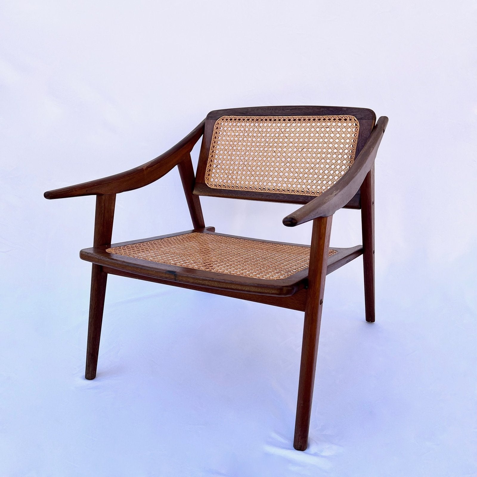 TEAK ARMCHAIR BY MICHEL DUCAROY FOR SNA ROSET, FRANCE, 1952