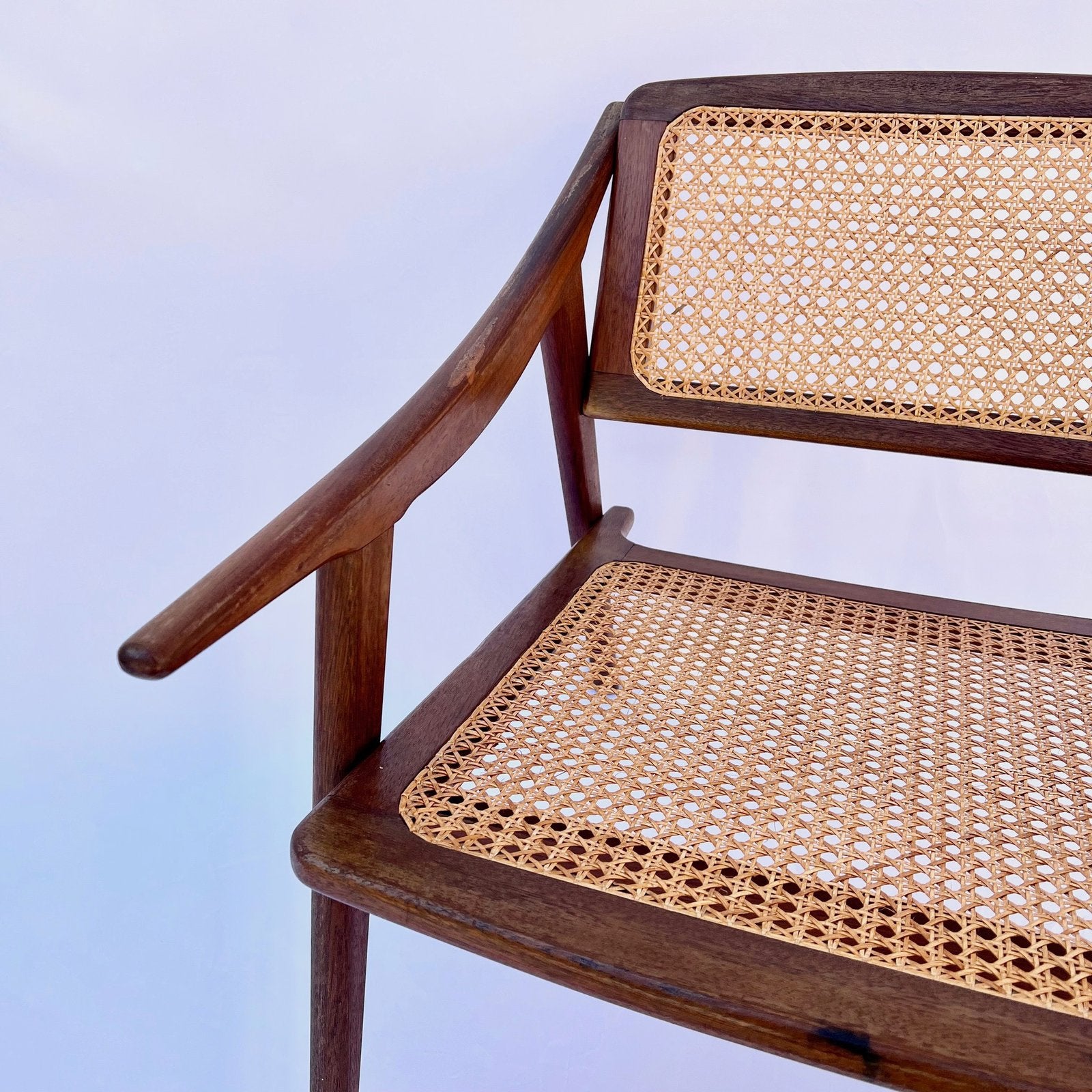 TEAK ARMCHAIR BY MICHEL DUCAROY FOR SNA ROSET, FRANCE, 1952