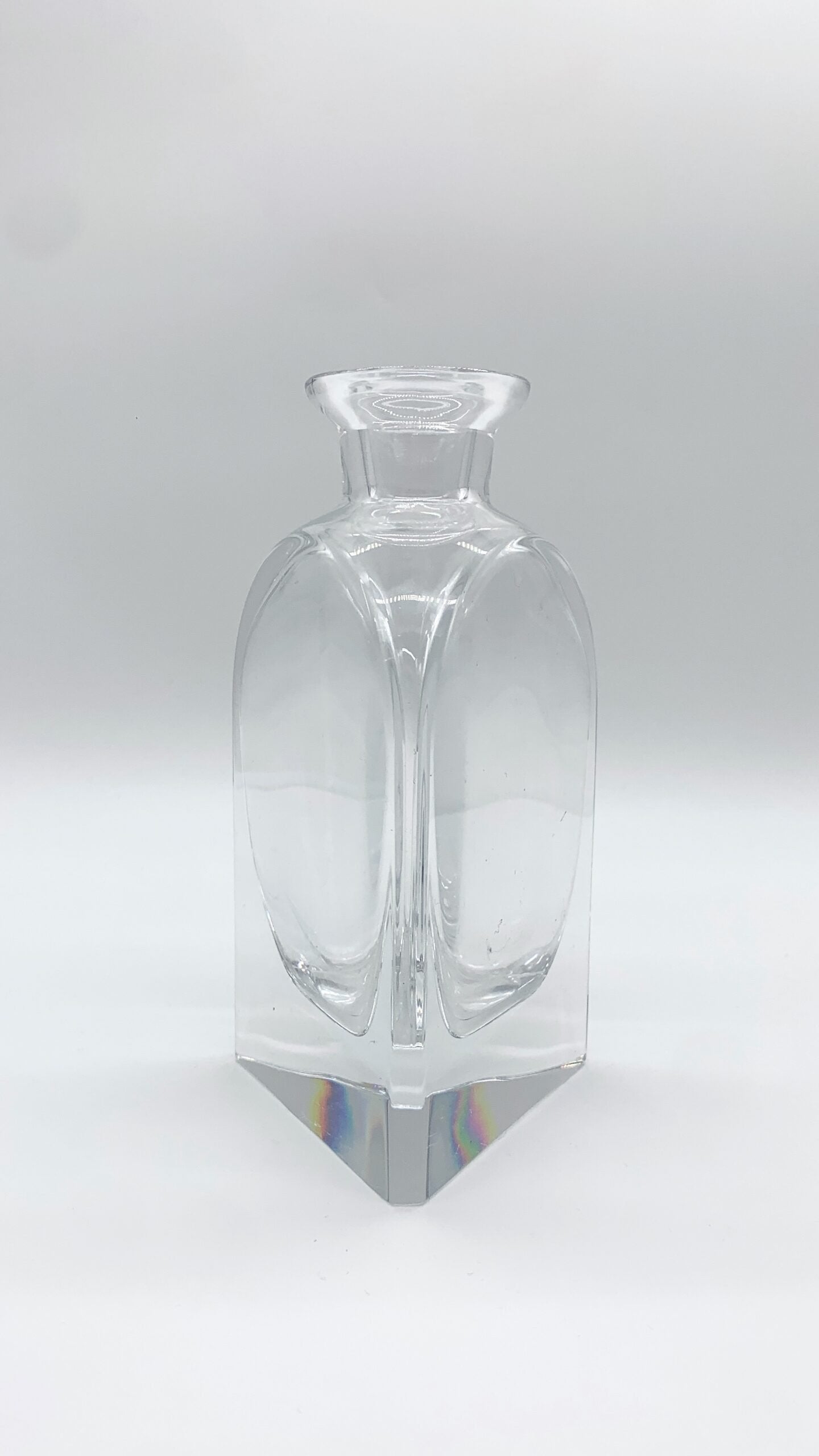 CARAFE "PYRAMIDE" CRISTAL D'ATLANTIS, 1930s