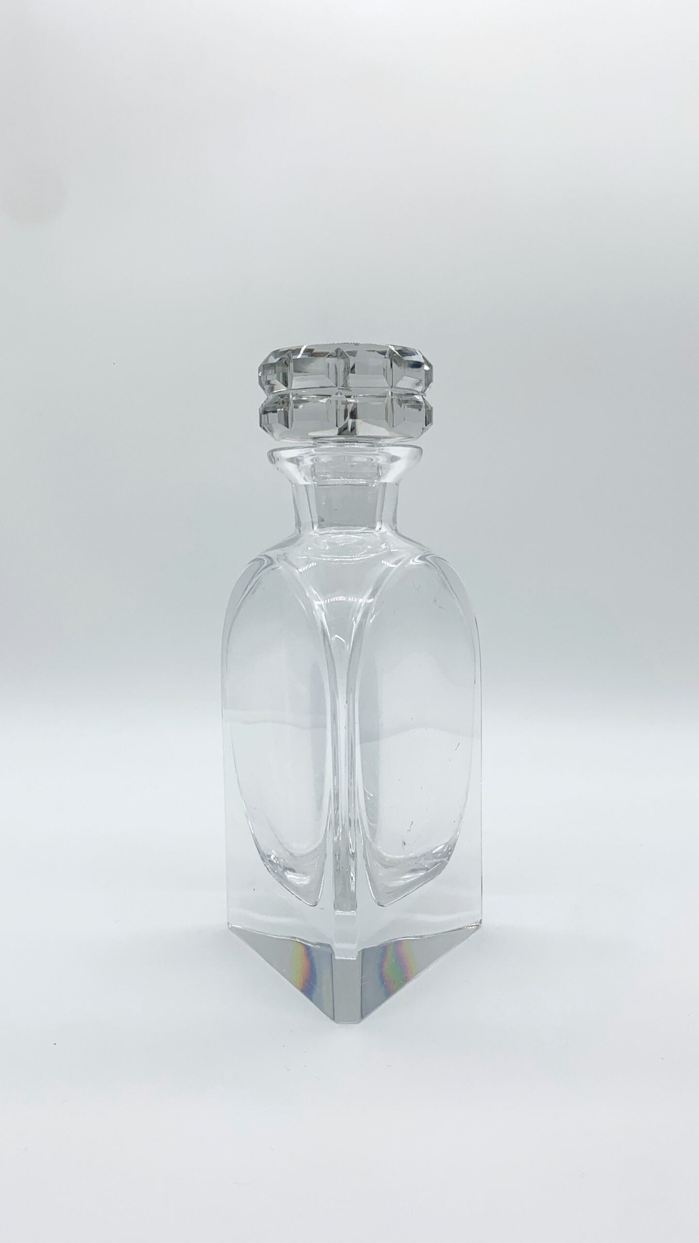 CARAFE "PYRAMIDE" CRISTAL D'ATLANTIS, 1930s