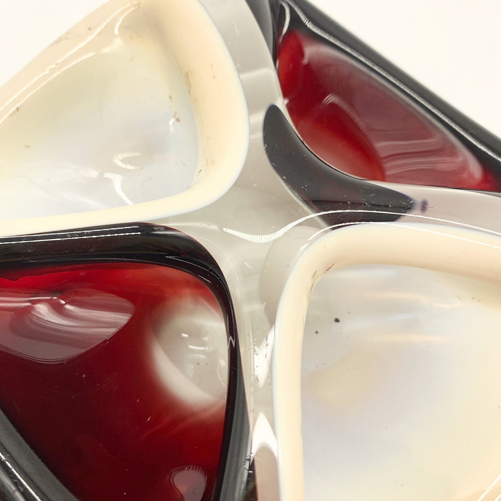 CENDRIER QUATRE COMPARTIMENTS, MURANO, 1960