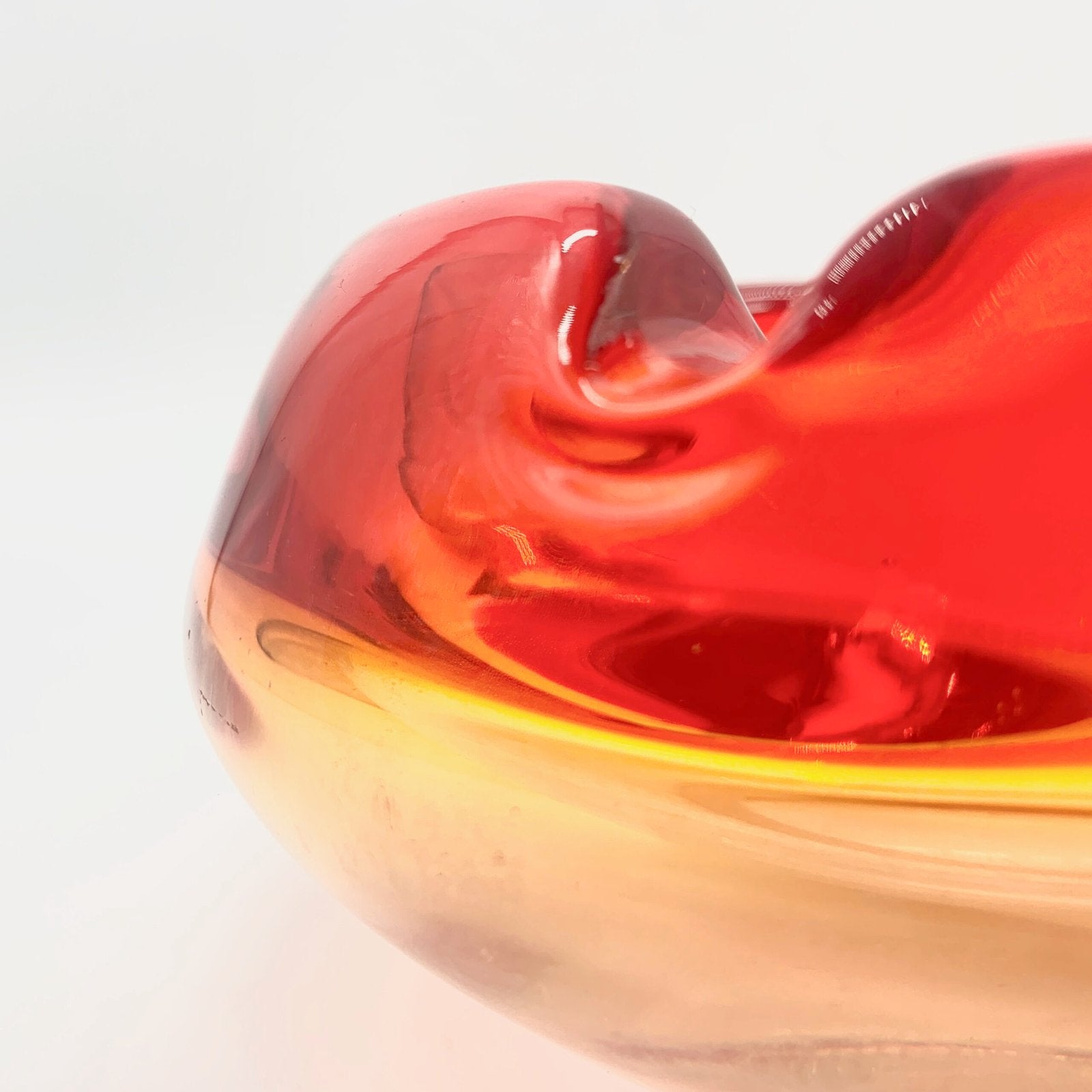 CENDRIER MURANO ROUGE, 1960