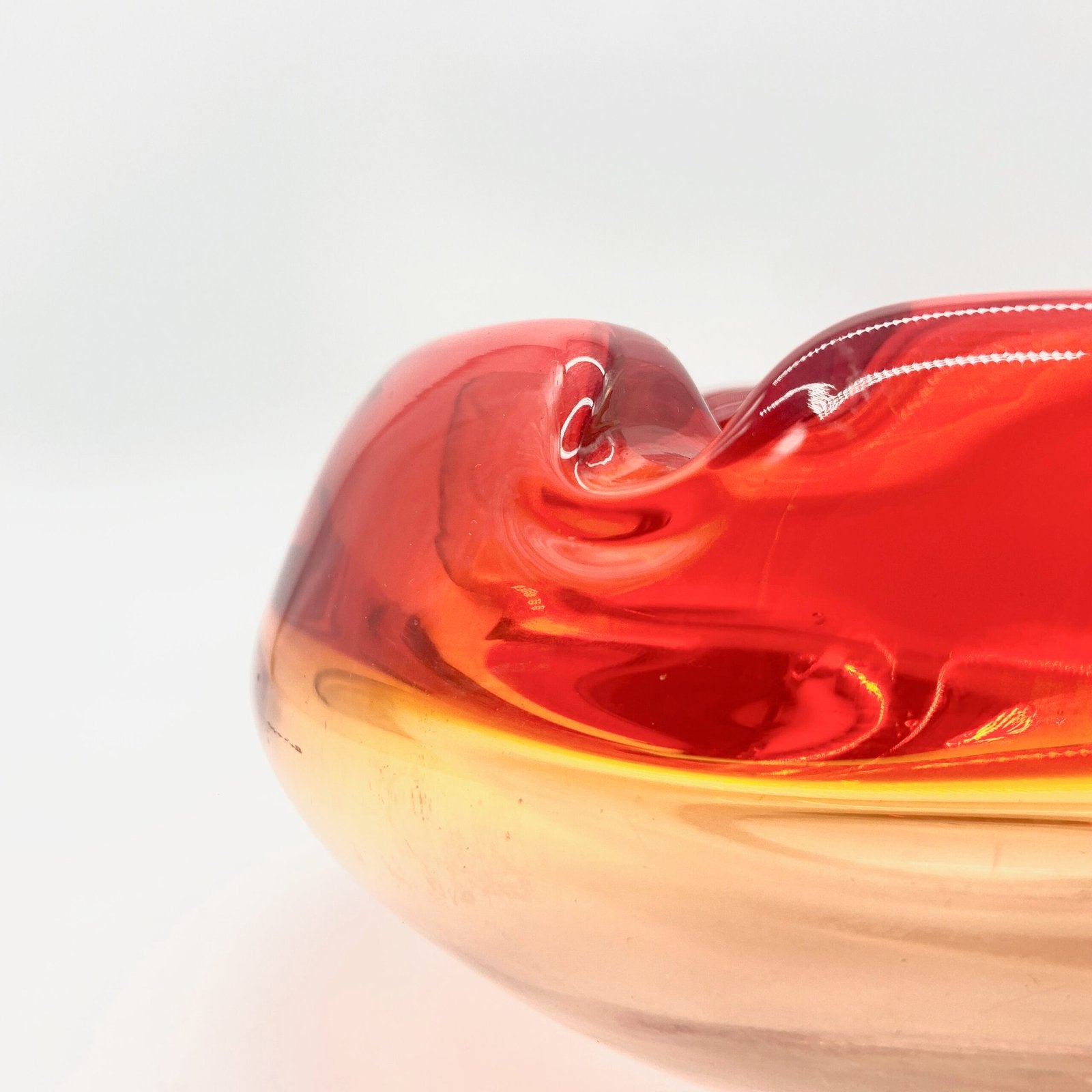 CENDRIER MURANO ROUGE, 1960