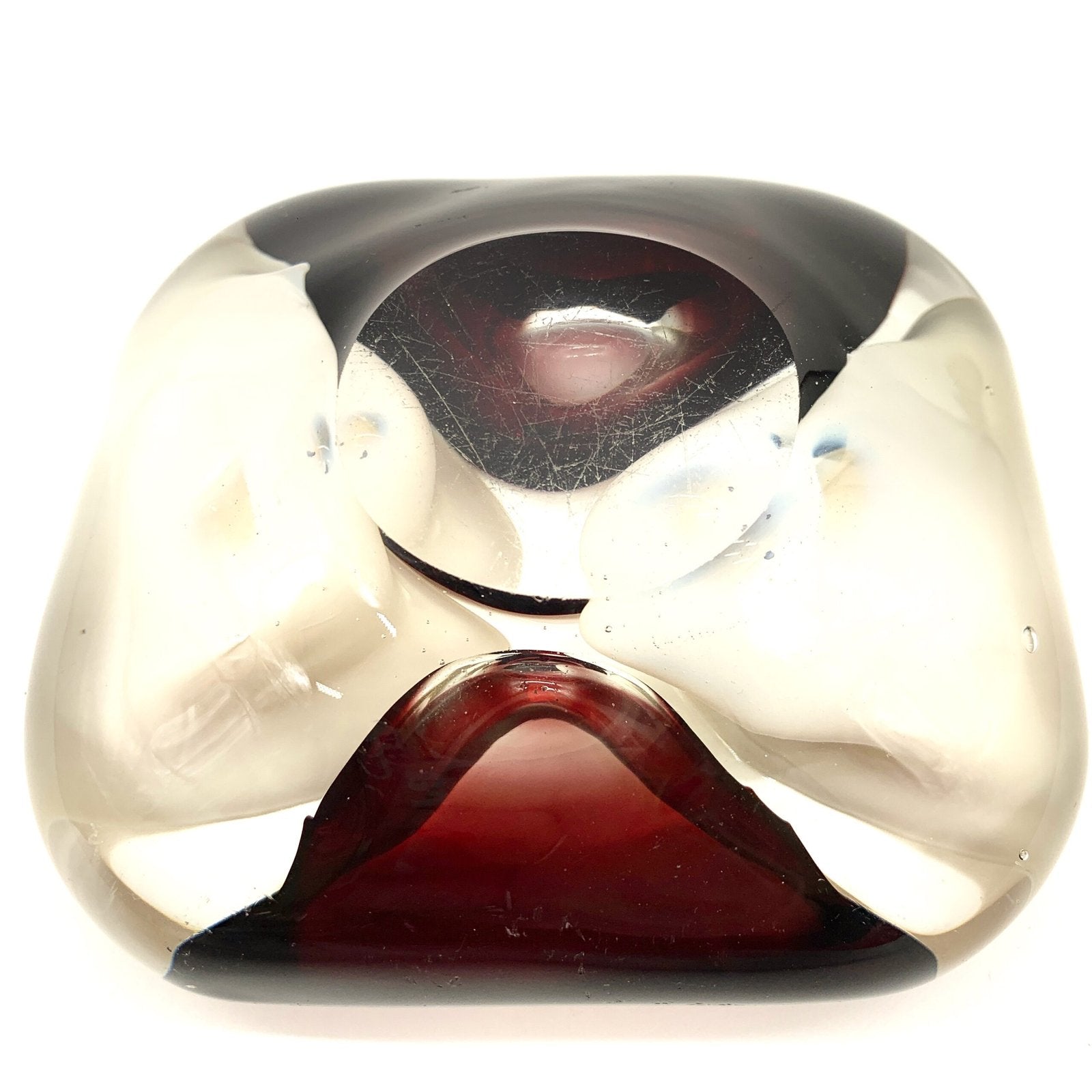 CENDRIER QUATRE COMPARTIMENTS, MURANO, 1960