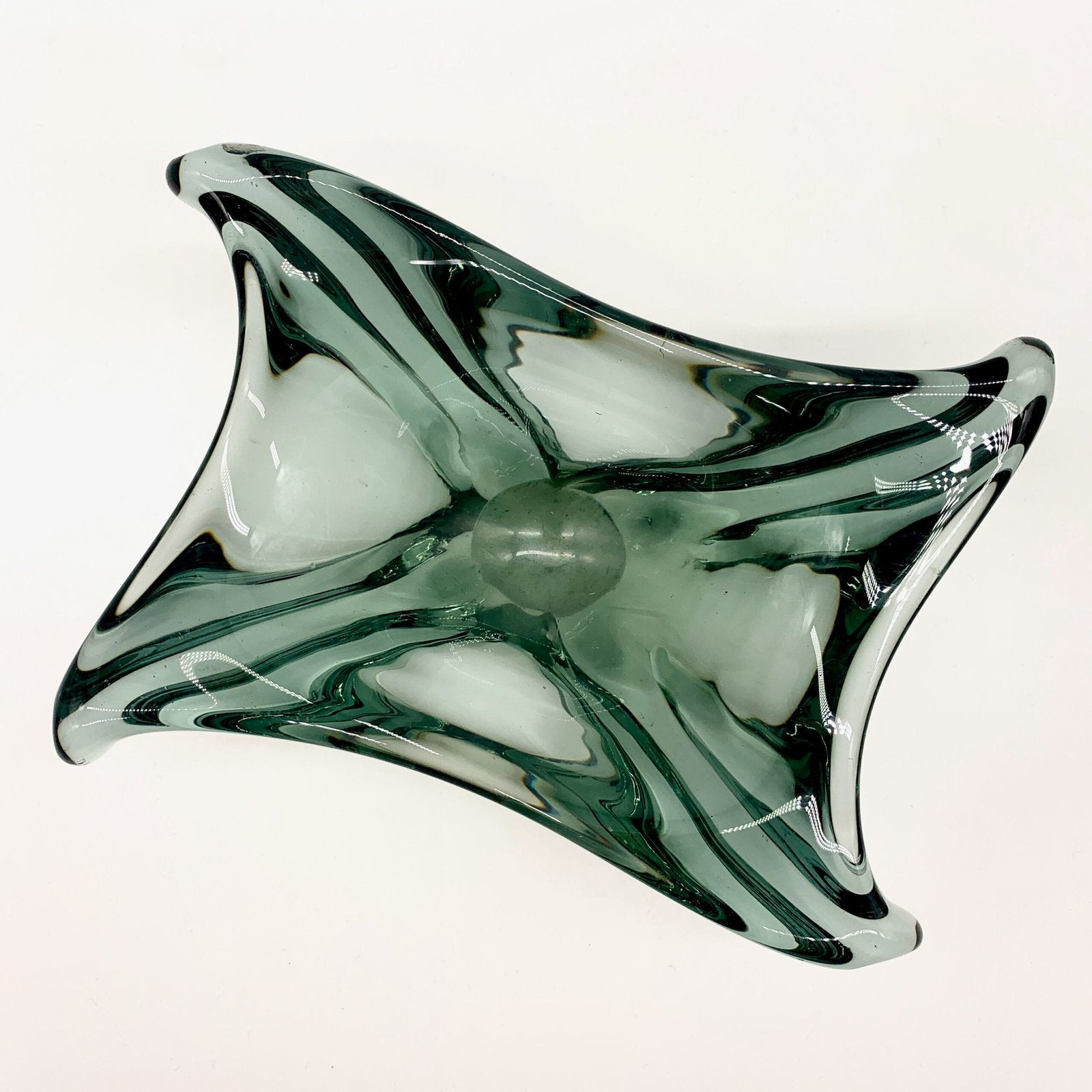 VIDE POCHE MURANO, FORME LIBRE, GRIS FUMÉ, 1960
