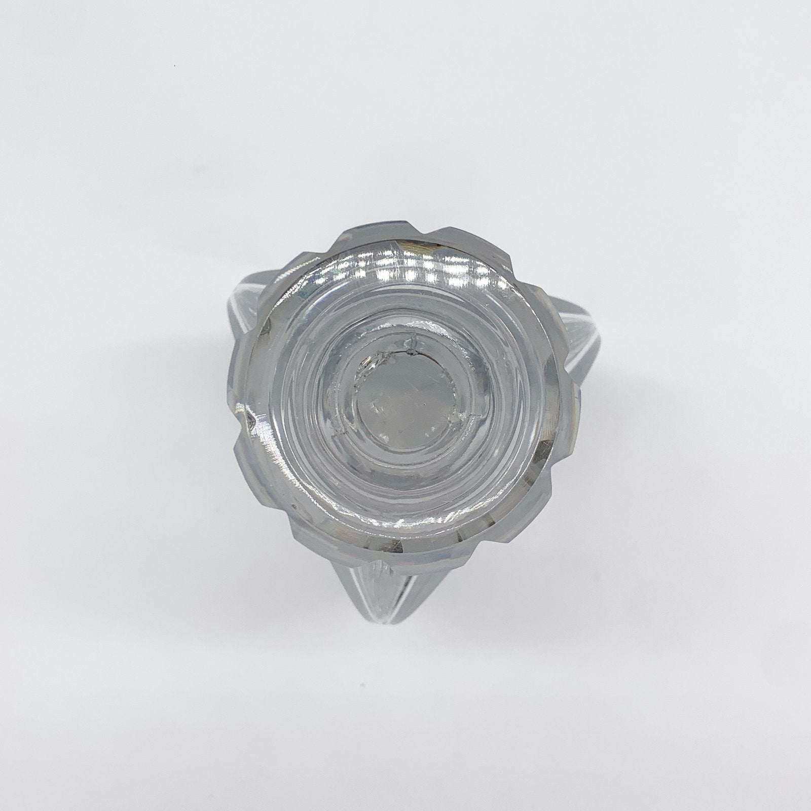 CARAFE "PYRAMIDE" CRISTAL D'ATLANTIS, 1930s