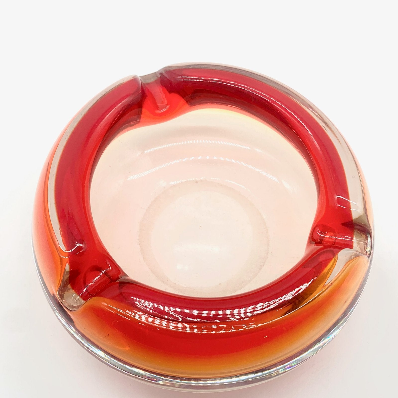 CENDRIER MURANO ROUGE, 1960