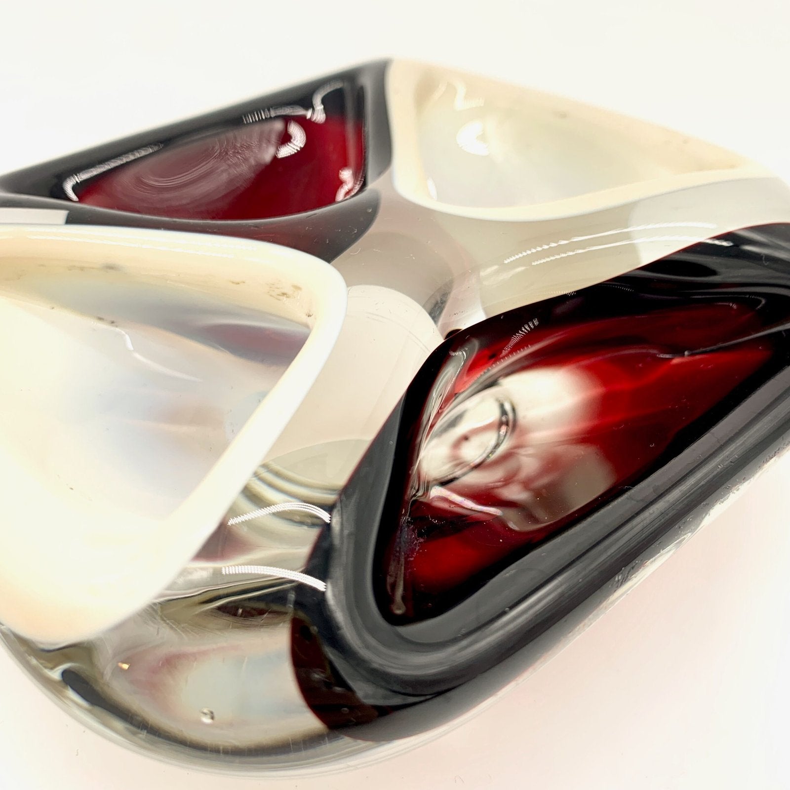 CENDRIER QUATRE COMPARTIMENTS, MURANO, 1960