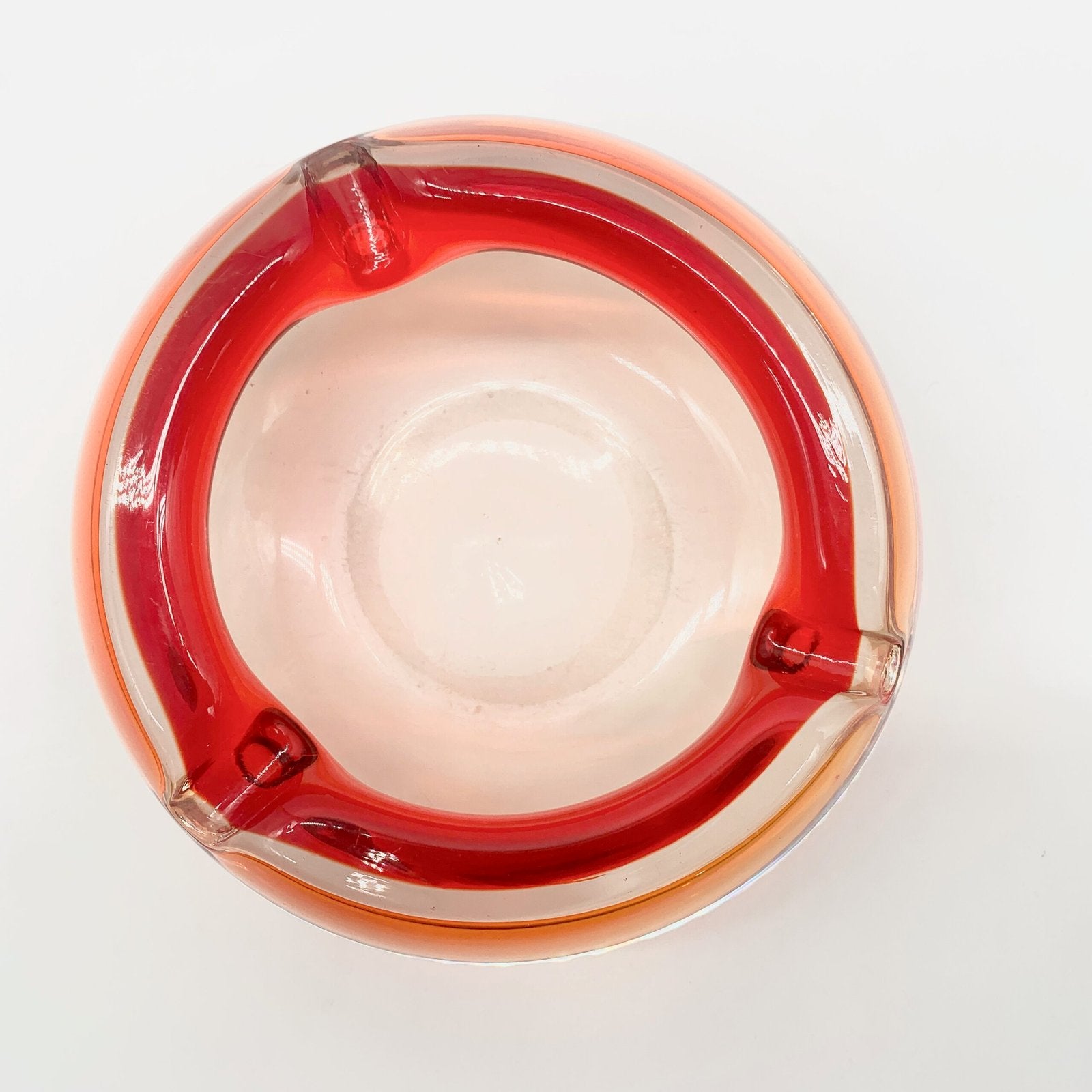 CENDRIER MURANO ROUGE, 1960