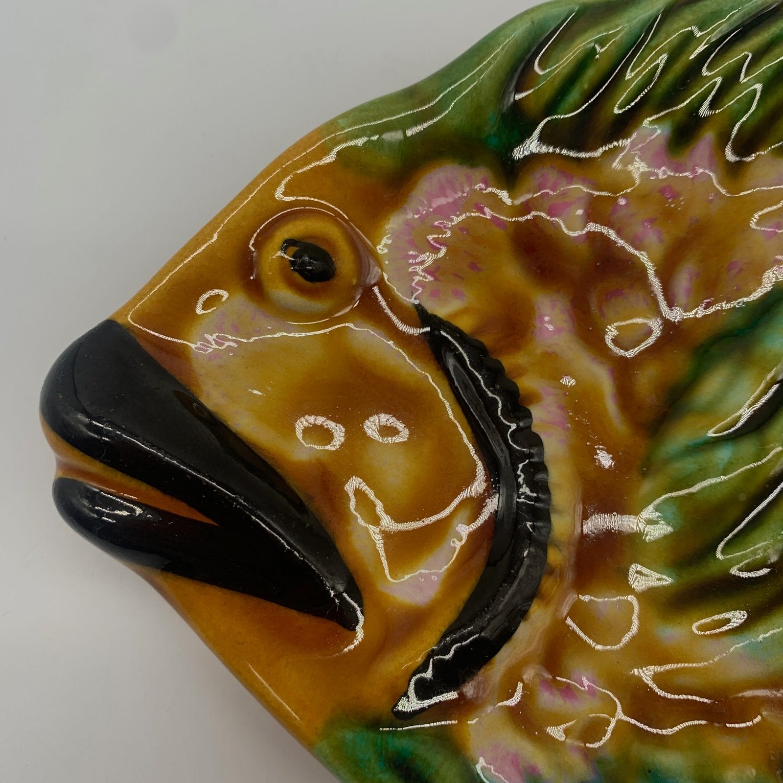 BEURRIER / COUTEAU "POISSON", VALLAURIS, 1960s