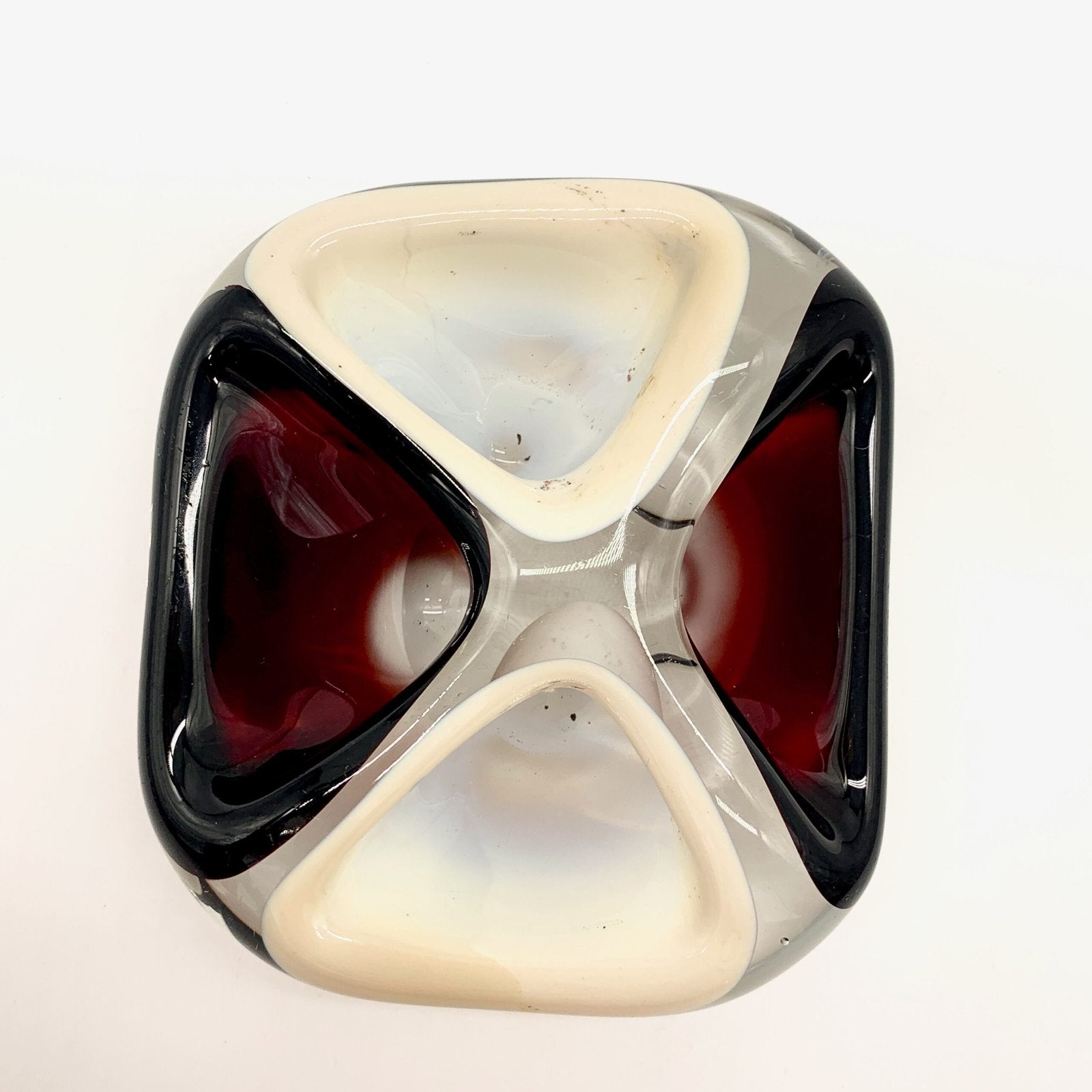 CENDRIER QUATRE COMPARTIMENTS, MURANO, 1960
