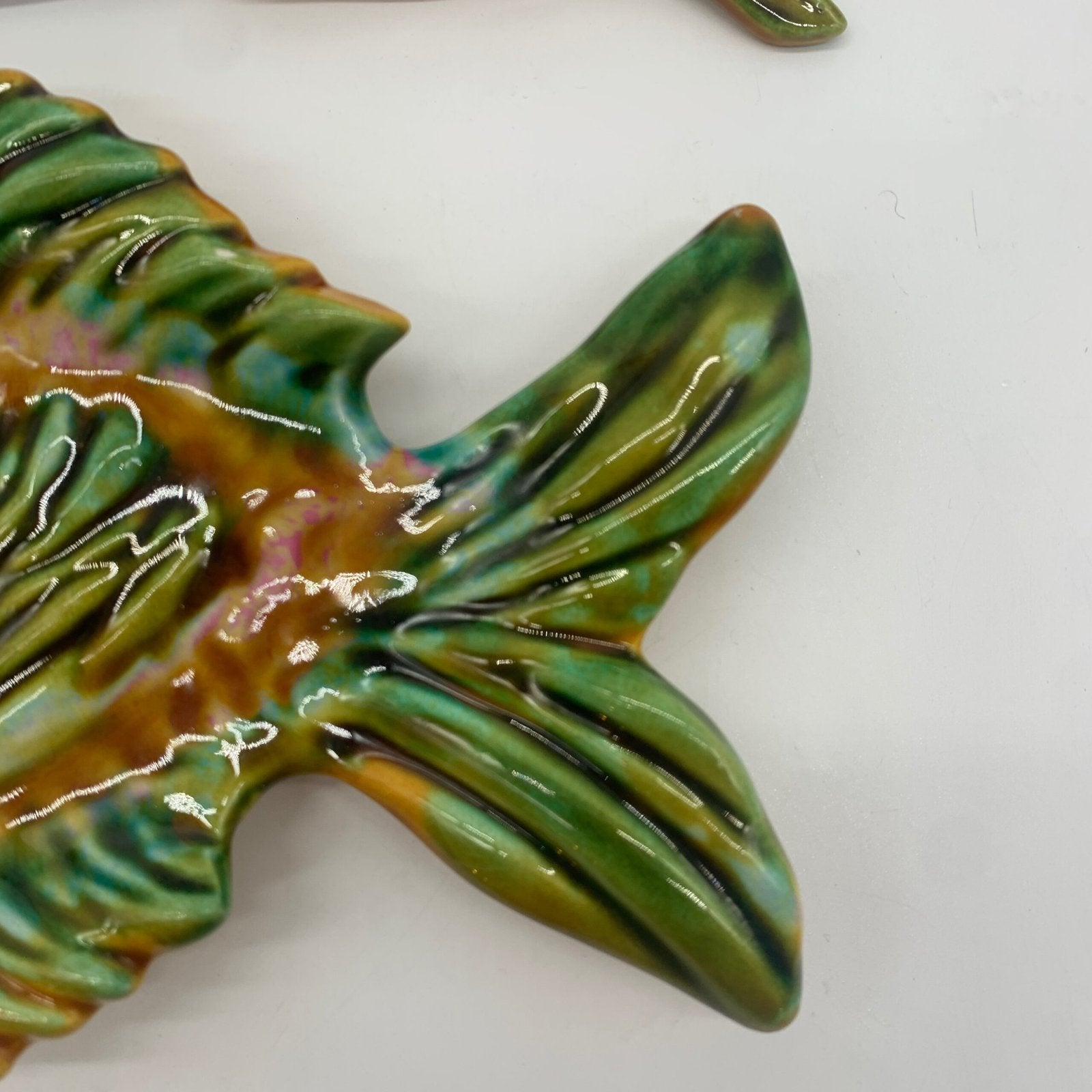 BEURRIER / COUTEAU "POISSON", VALLAURIS, 1960s