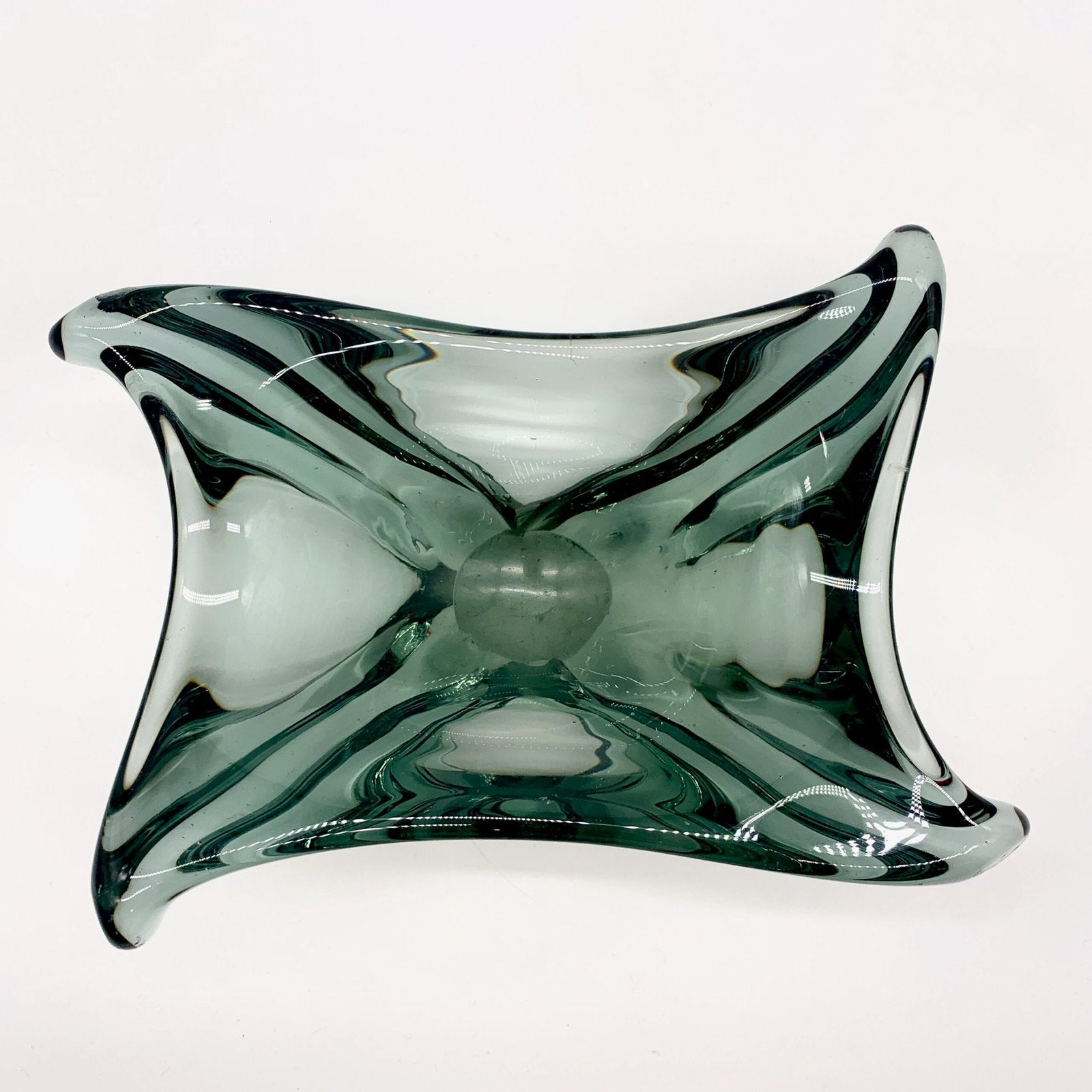 VIDE POCHE MURANO, FORME LIBRE, GRIS FUMÉ, 1960