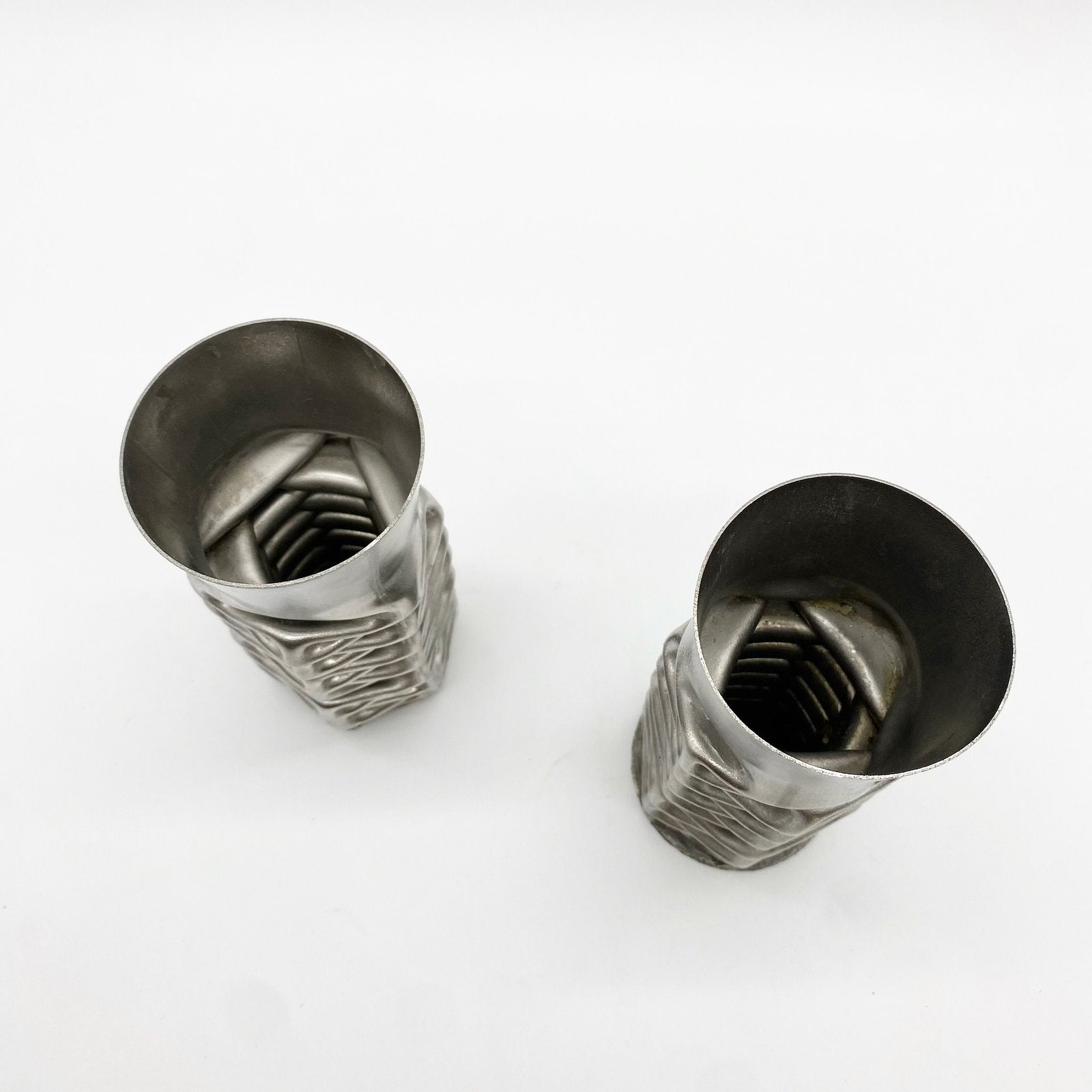 PAIRE DE VASES "COMPRESSION" PAR JACQUES MONIQUET – 1970s