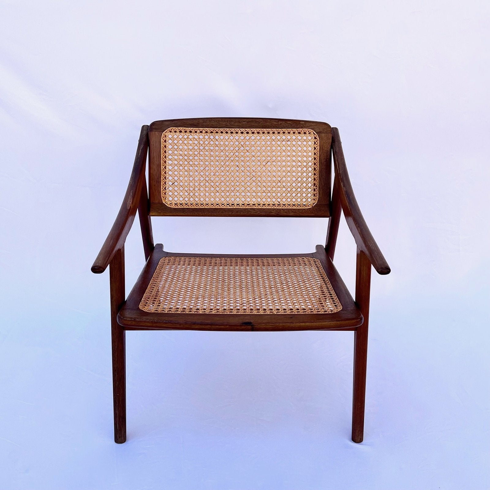 TEAK ARMCHAIR BY MICHEL DUCAROY FOR SNA ROSET, FRANCE, 1952