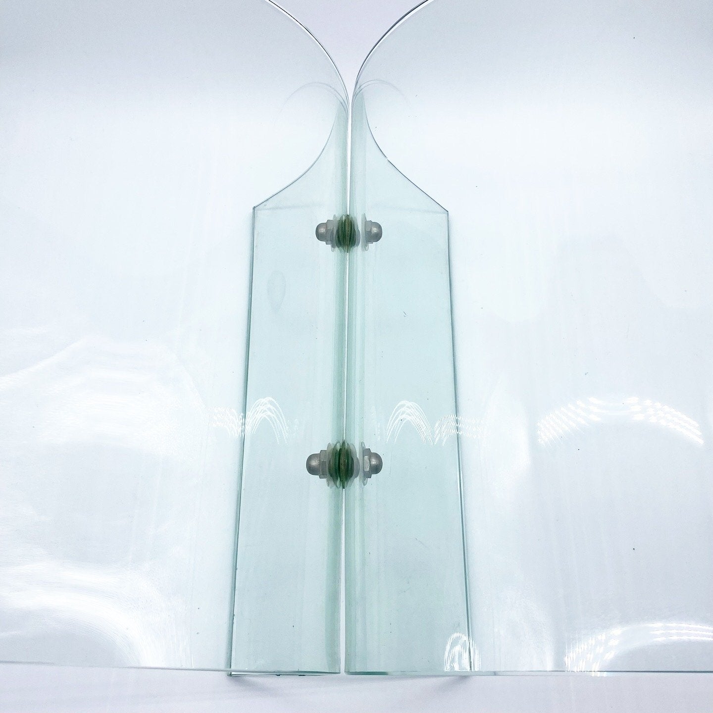 PORTE-REVUES XXL / VERRE TREMPÉ, 1980s, ITALY