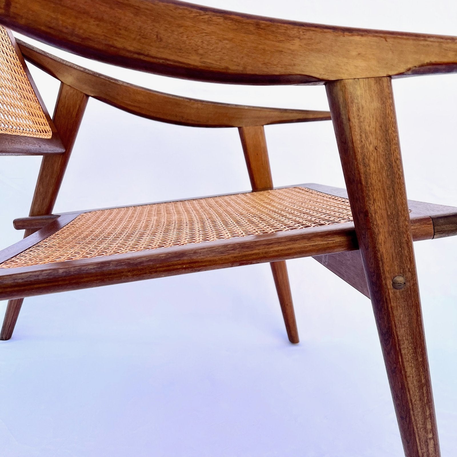 TEAK ARMCHAIR BY MICHEL DUCAROY FOR SNA ROSET, FRANCE, 1952