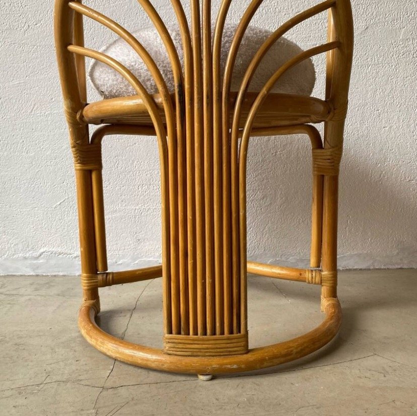 TÊTE A TÊTE ROTIN / BAMBOU 70s