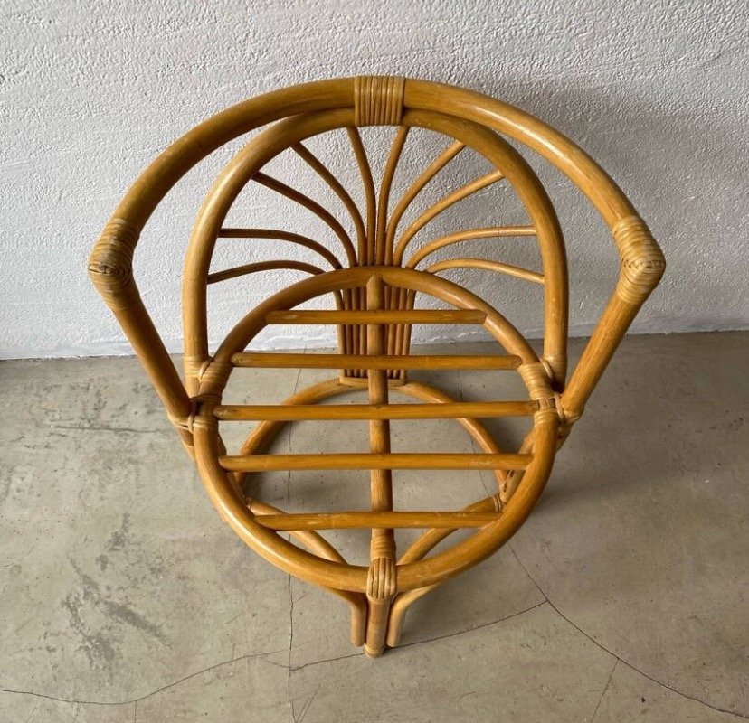 TÊTE A TÊTE ROTIN / BAMBOU 70s
