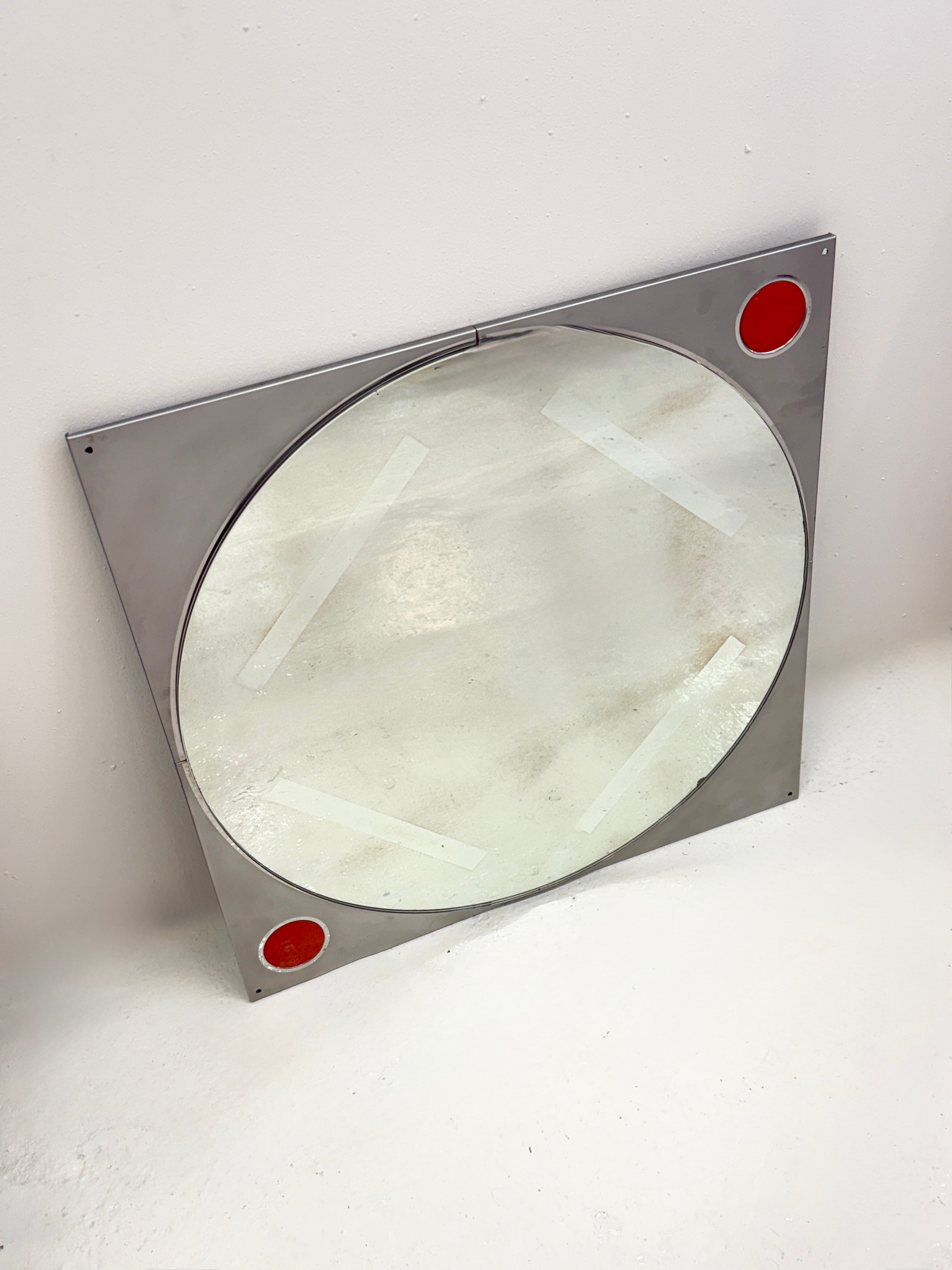 MIROIR “SPACE AGE” ITALIE — 1970S