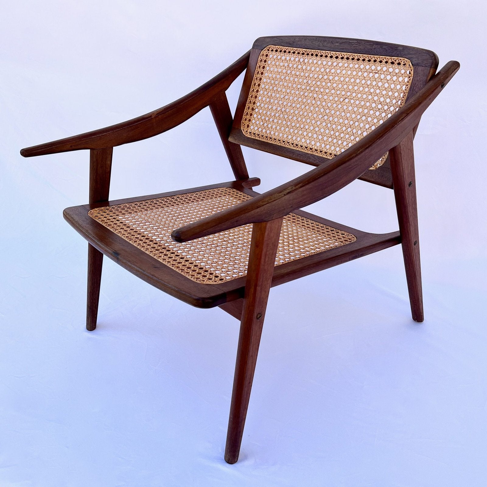 TEAK ARMCHAIR BY MICHEL DUCAROY FOR SNA ROSET, FRANCE, 1952