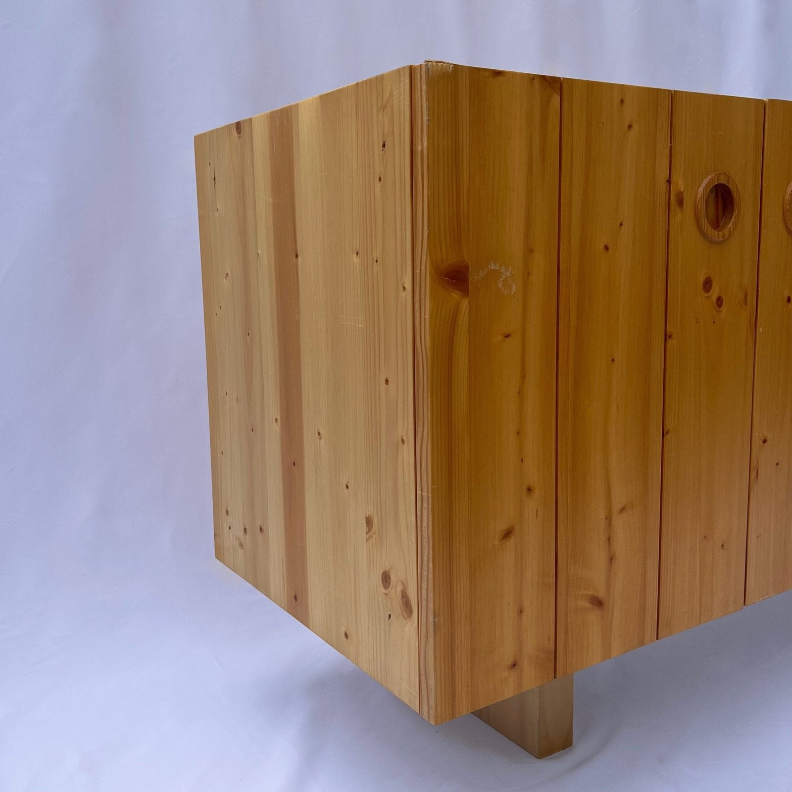 PINE SIDEBOARD "LES ARCS" MODEL BY CHARLOTTE PERRIAND, CIRCA 1960