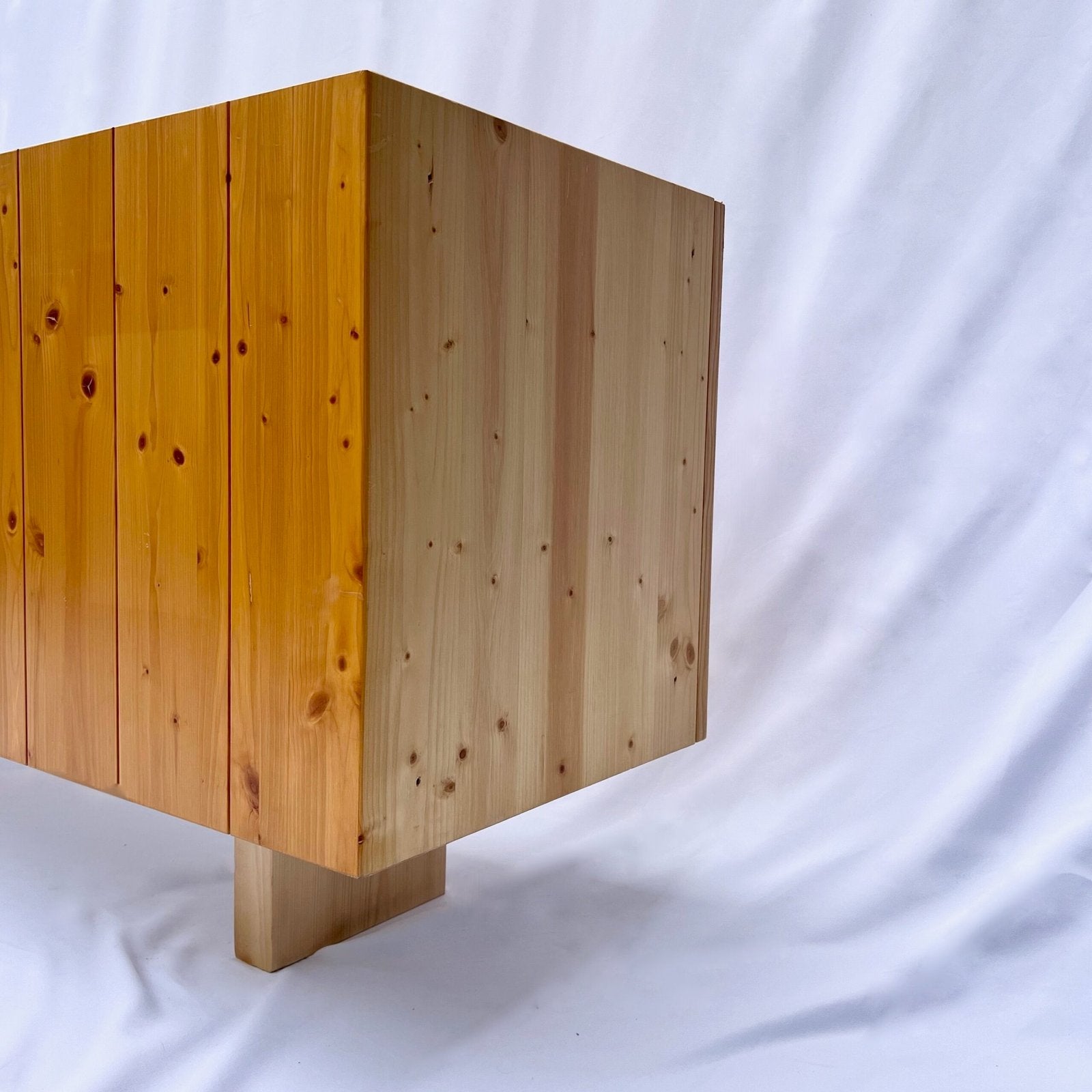 PINE SIDEBOARD "LES ARCS" MODEL BY CHARLOTTE PERRIAND, CIRCA 1960