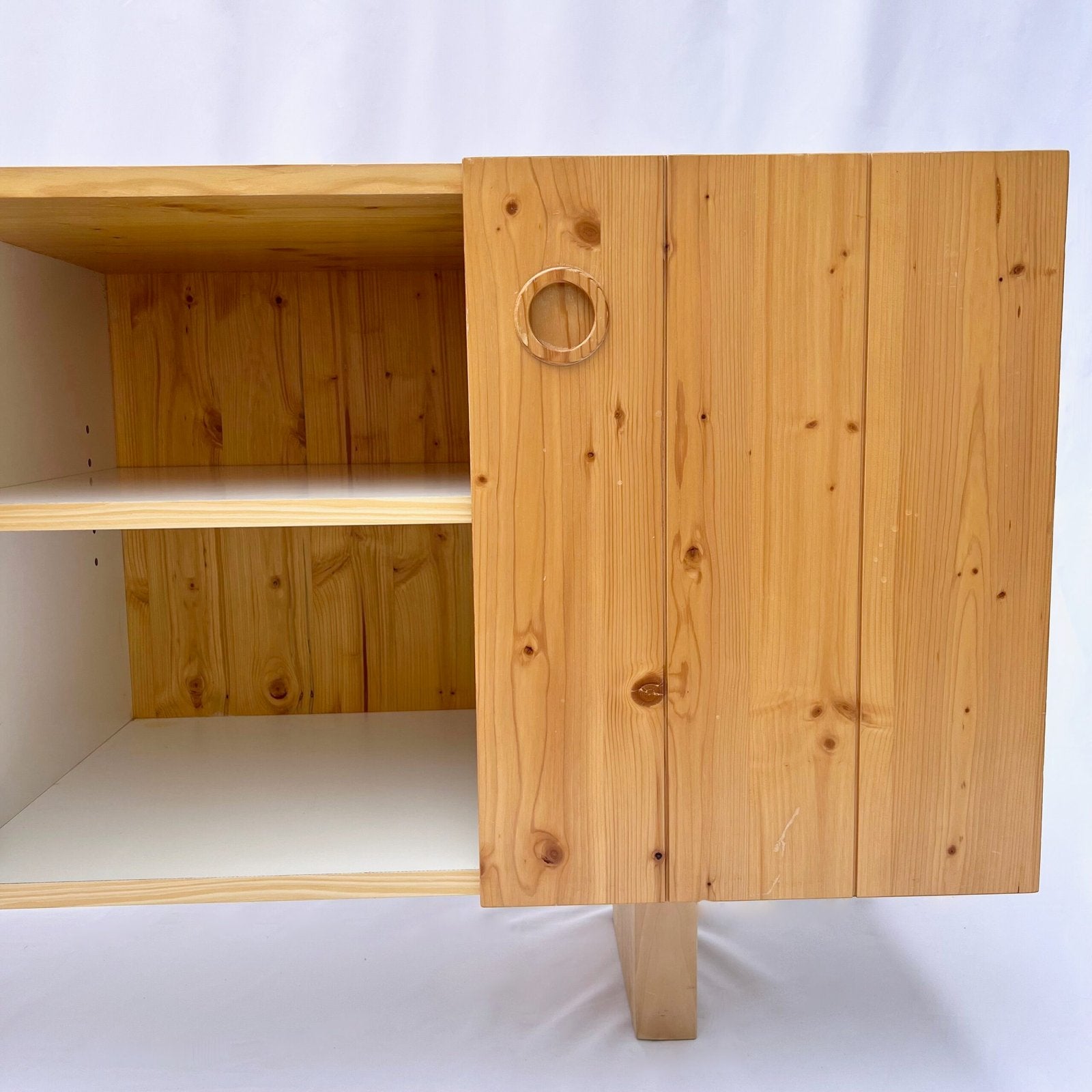 PINE SIDEBOARD "LES ARCS" MODEL BY CHARLOTTE PERRIAND, CIRCA 1960