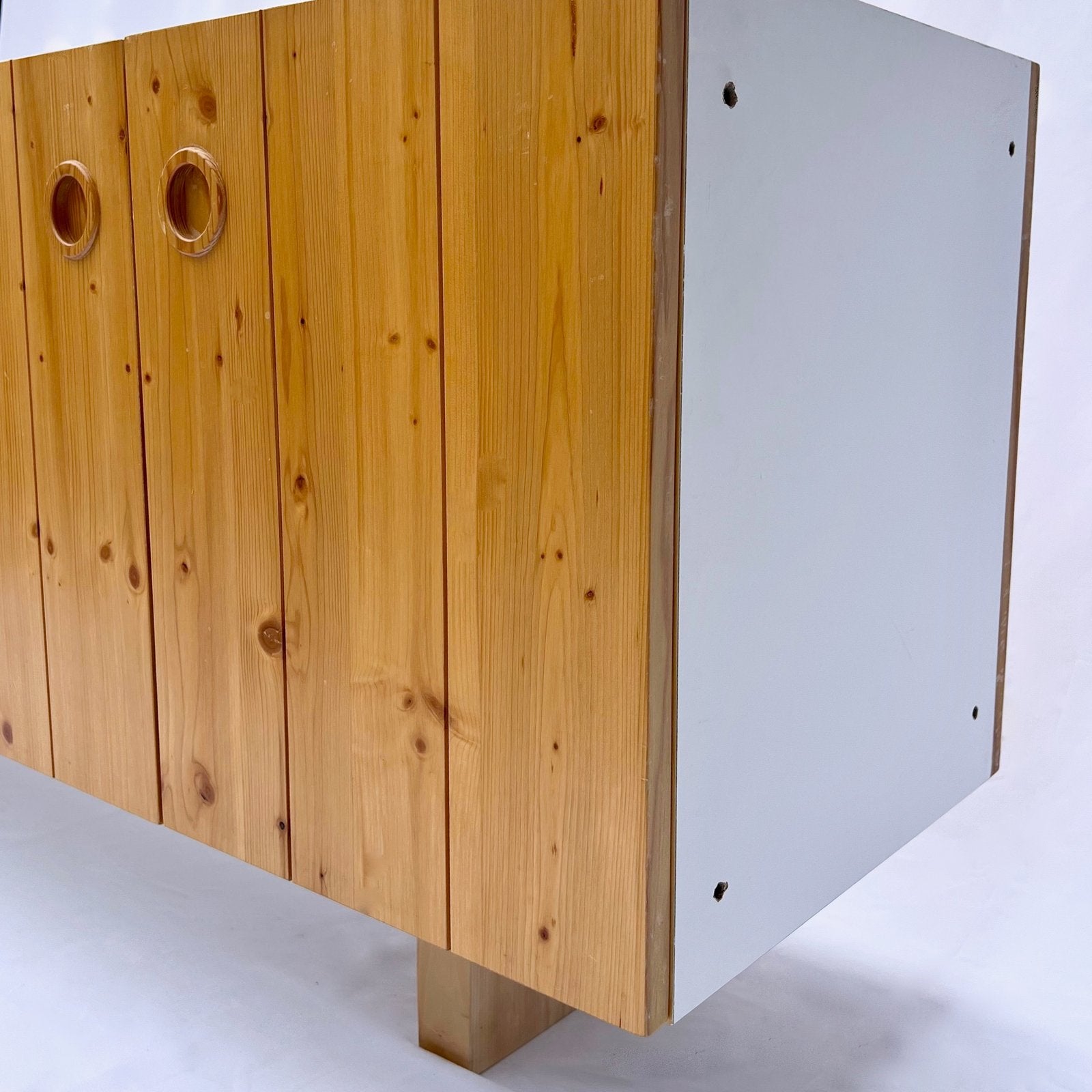 PINE SIDEBOARD "LES ARCS" MODEL BY CHARLOTTE PERRIAND, CIRCA 1960