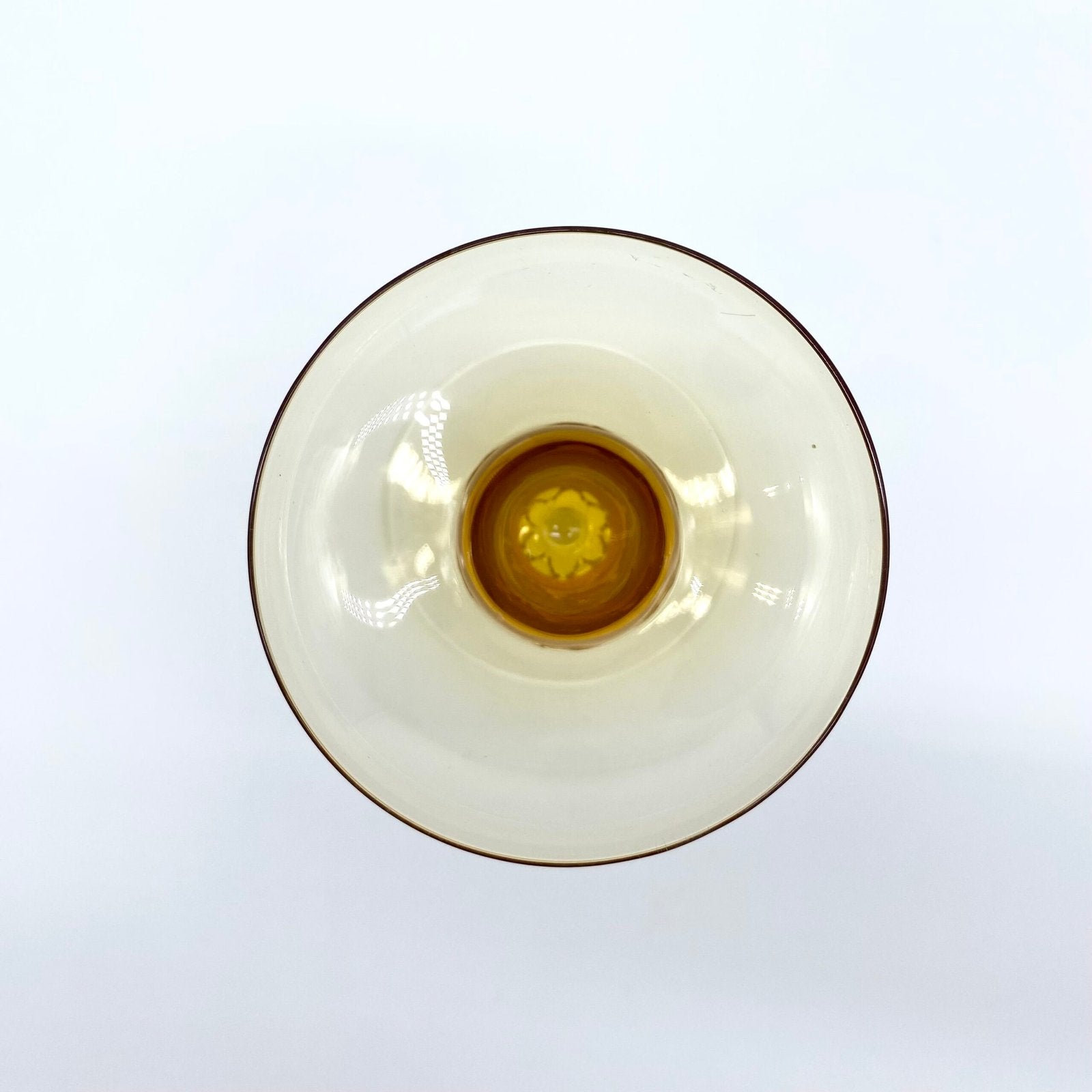 BOUGEOIR EN VERRE AMBRE, 1980