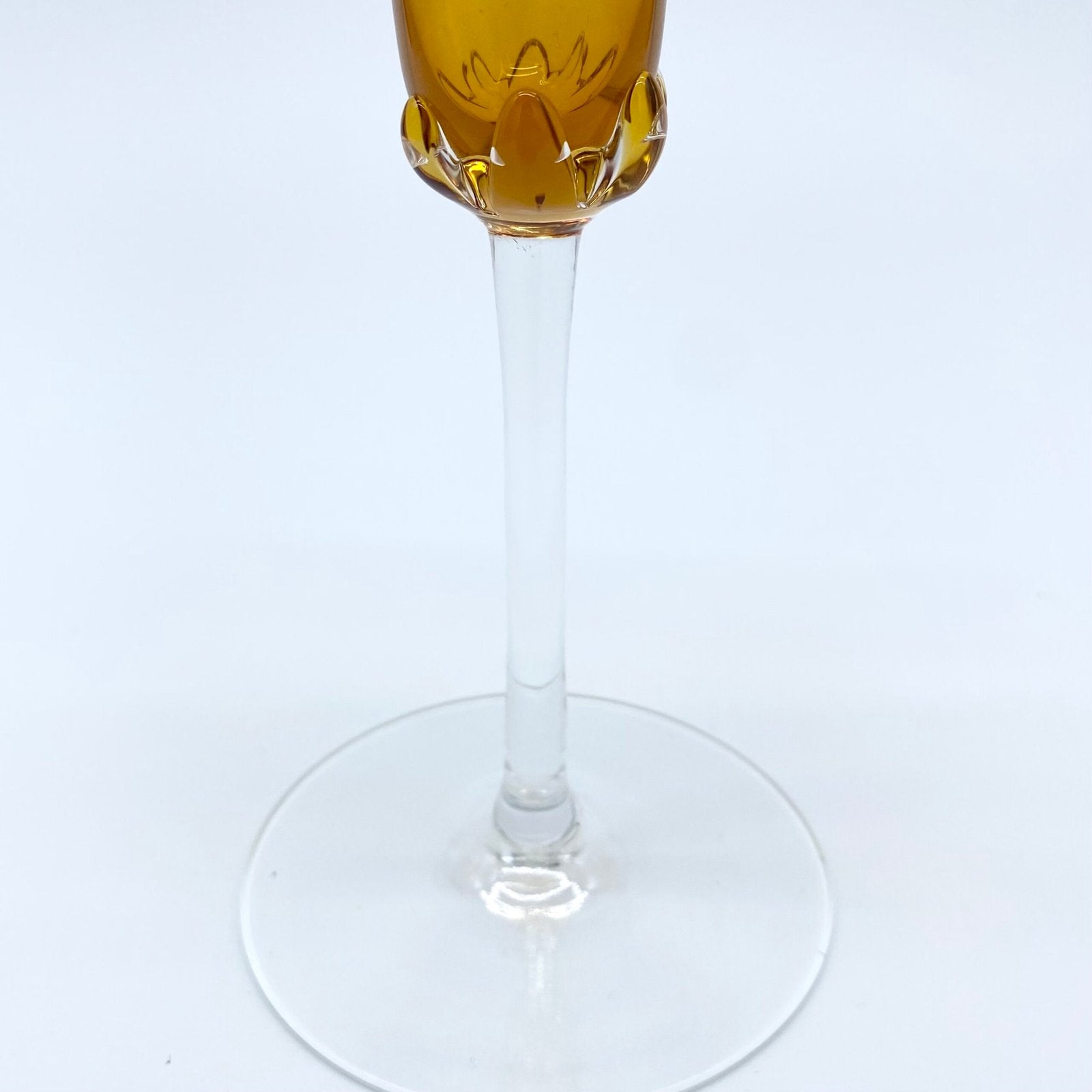 BOUGEOIR EN VERRE AMBRE, 1980