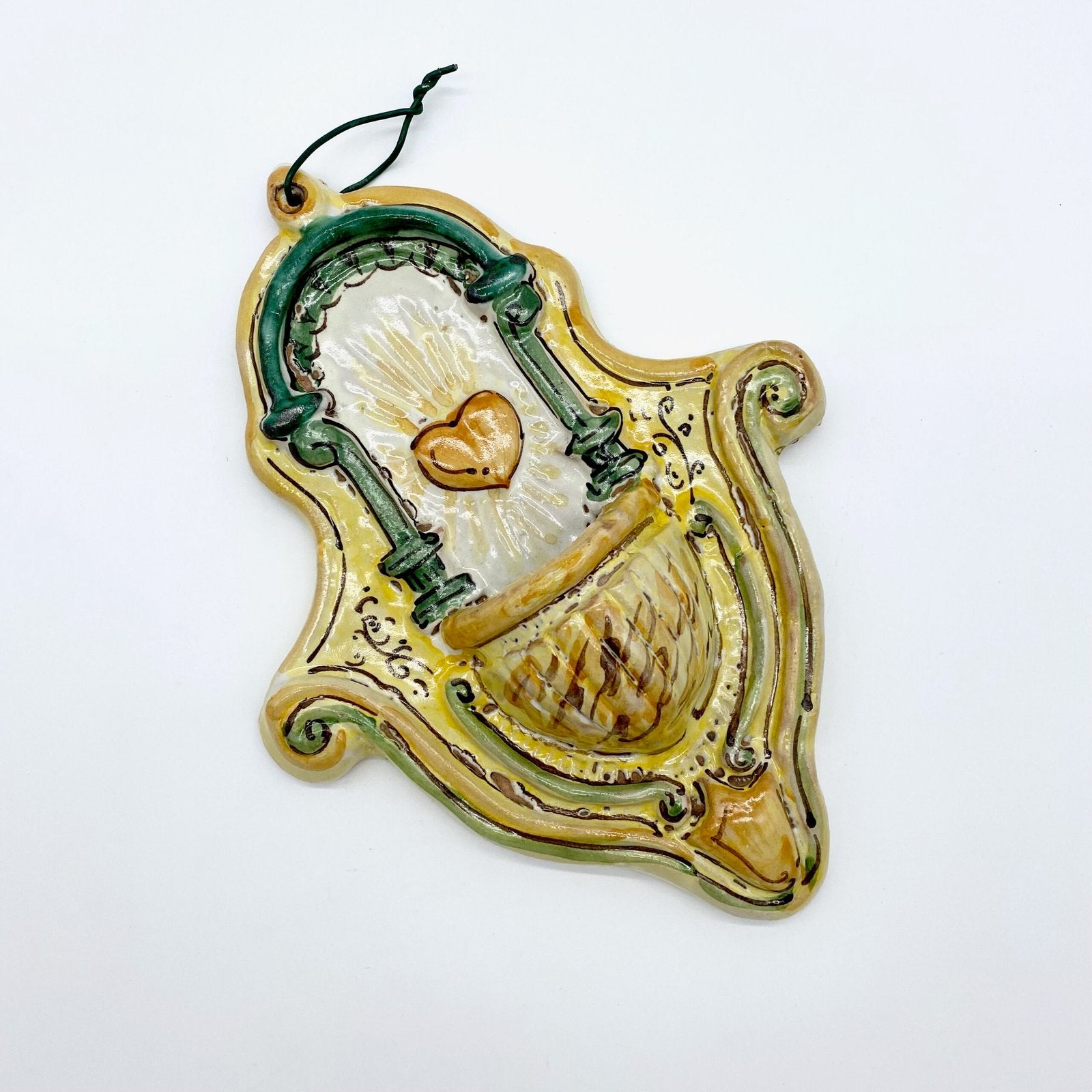 BENITIER COEUR VERT "LE STANZE DEL GATTOPARDO", 1970