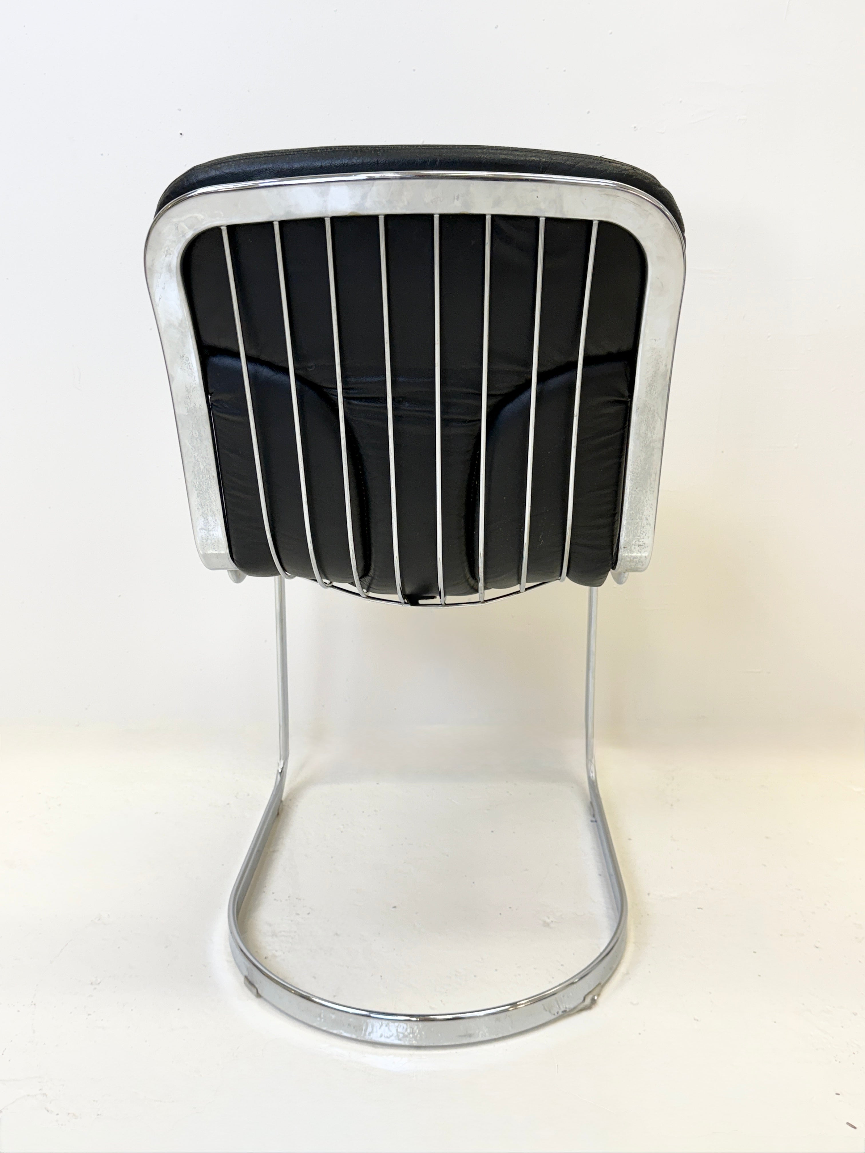 ENSEMBLE DE 4 CHAISES PAR WILLY RIZZO, 1970s