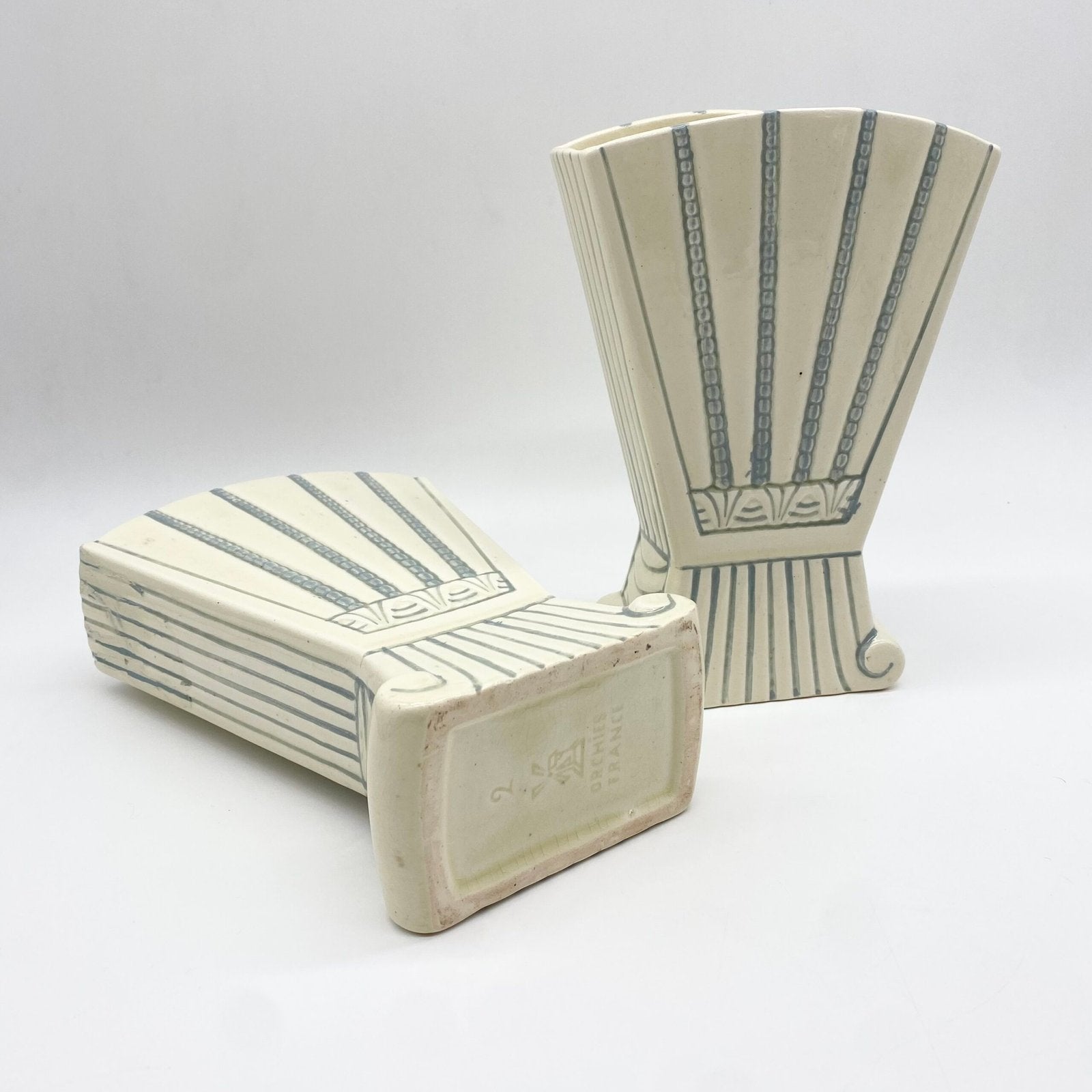 PAIRE DE VASES "ORCHIES" ART DÉCO, 1930s