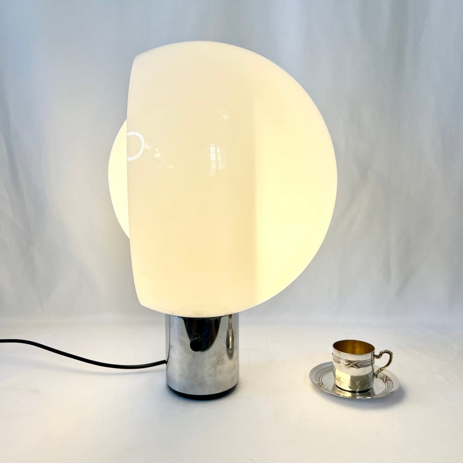 GRANDE LAMPE "MOON" PAR ANDRÉ RICARD POUR METALARTE, 1960s. SPAIN