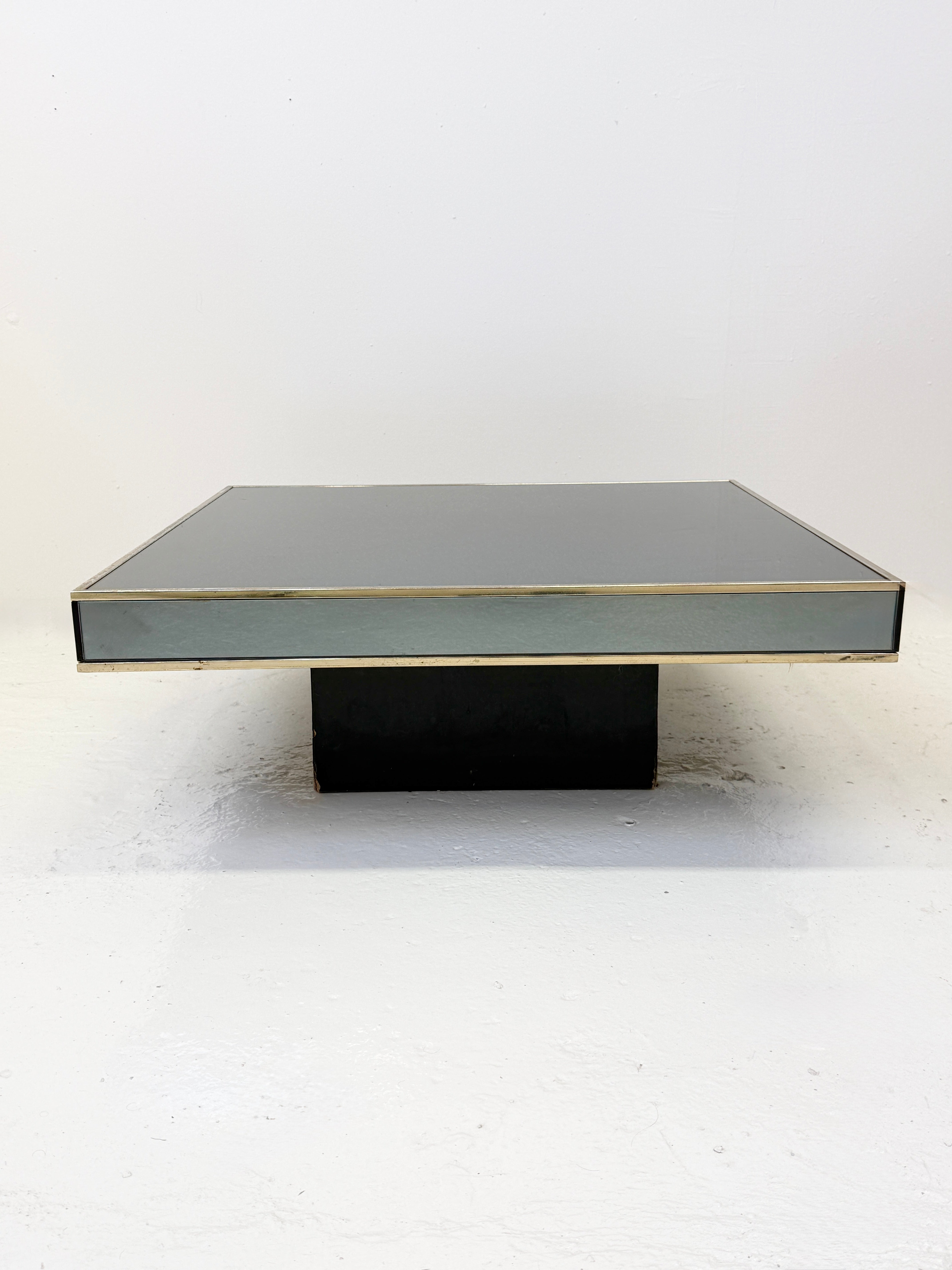 TABLE BASSE "MIROIR" CIDUE, ITALIE 1970s