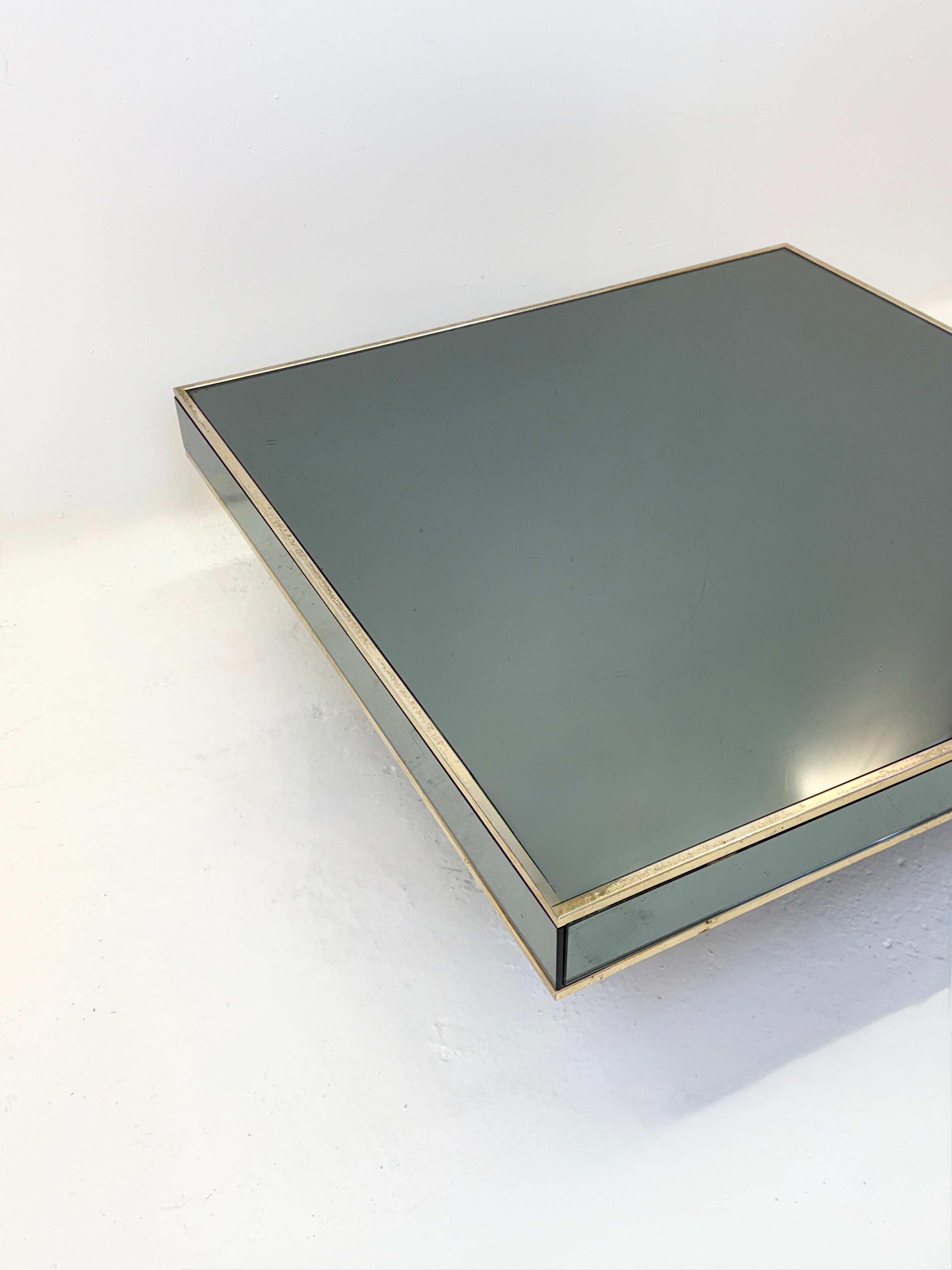 TABLE BASSE "MIROIR" CIDUE, ITALIE 1970s