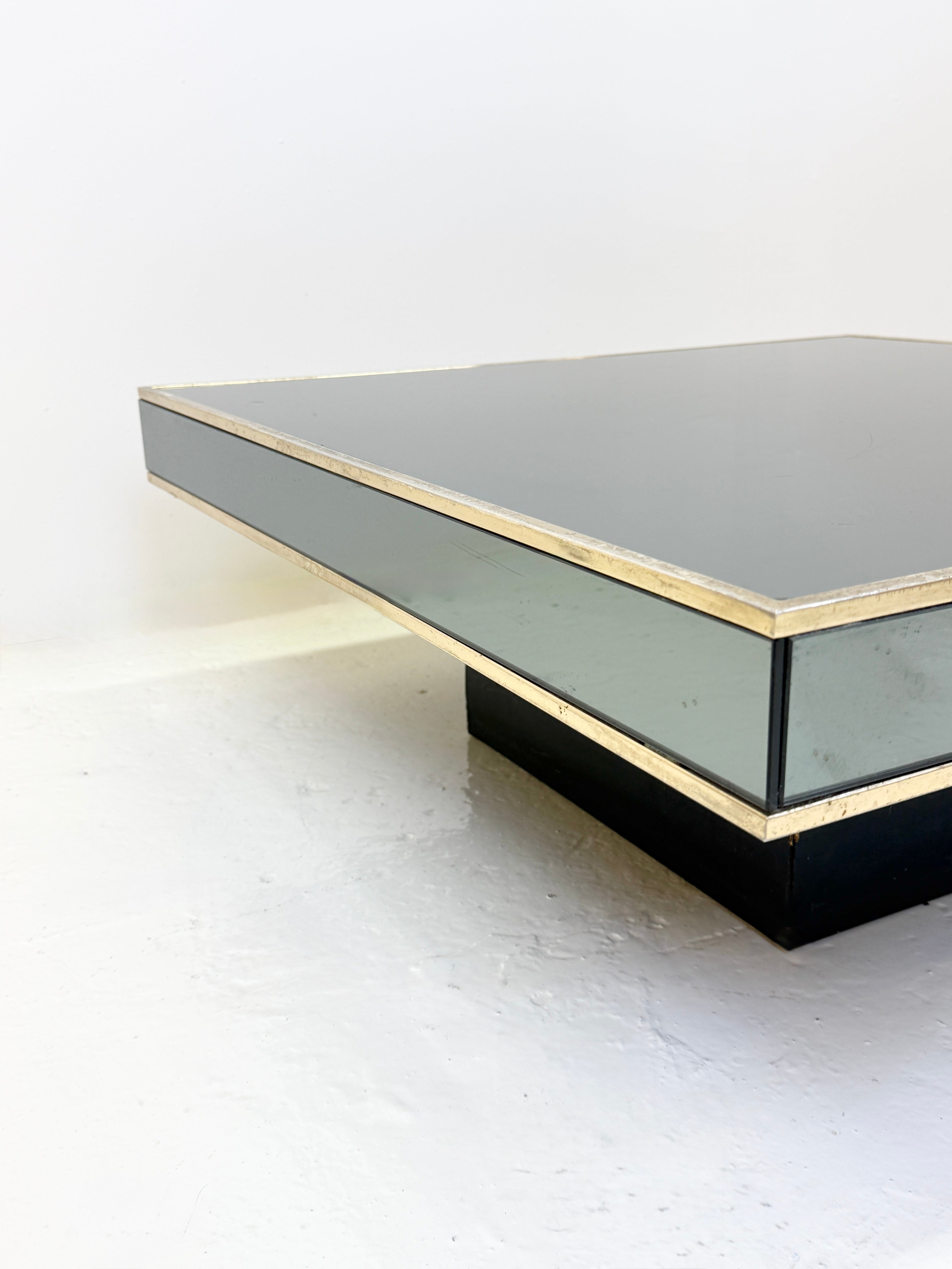 TABLE BASSE "MIROIR" CIDUE, ITALIE 1970s