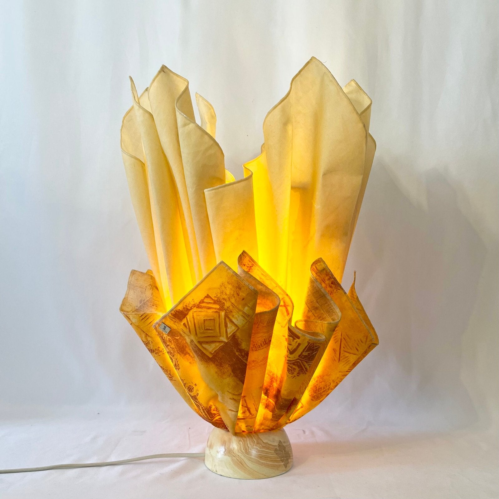 LAMPE "MOUCHOIR" JANNALIGHTS, 1970s. FRANCE
