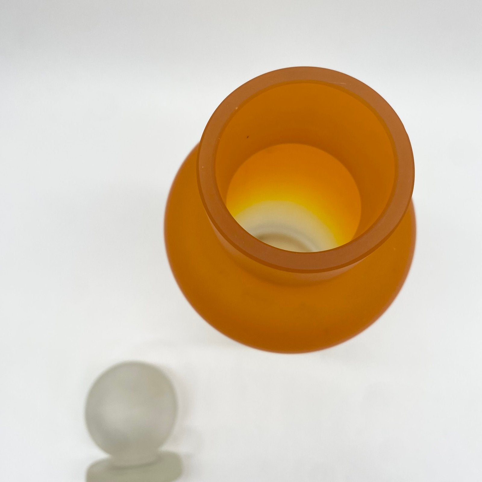 BOUTEILLE XXL "ULTRA ORANGE" VERRE DE MURANO, 1960s