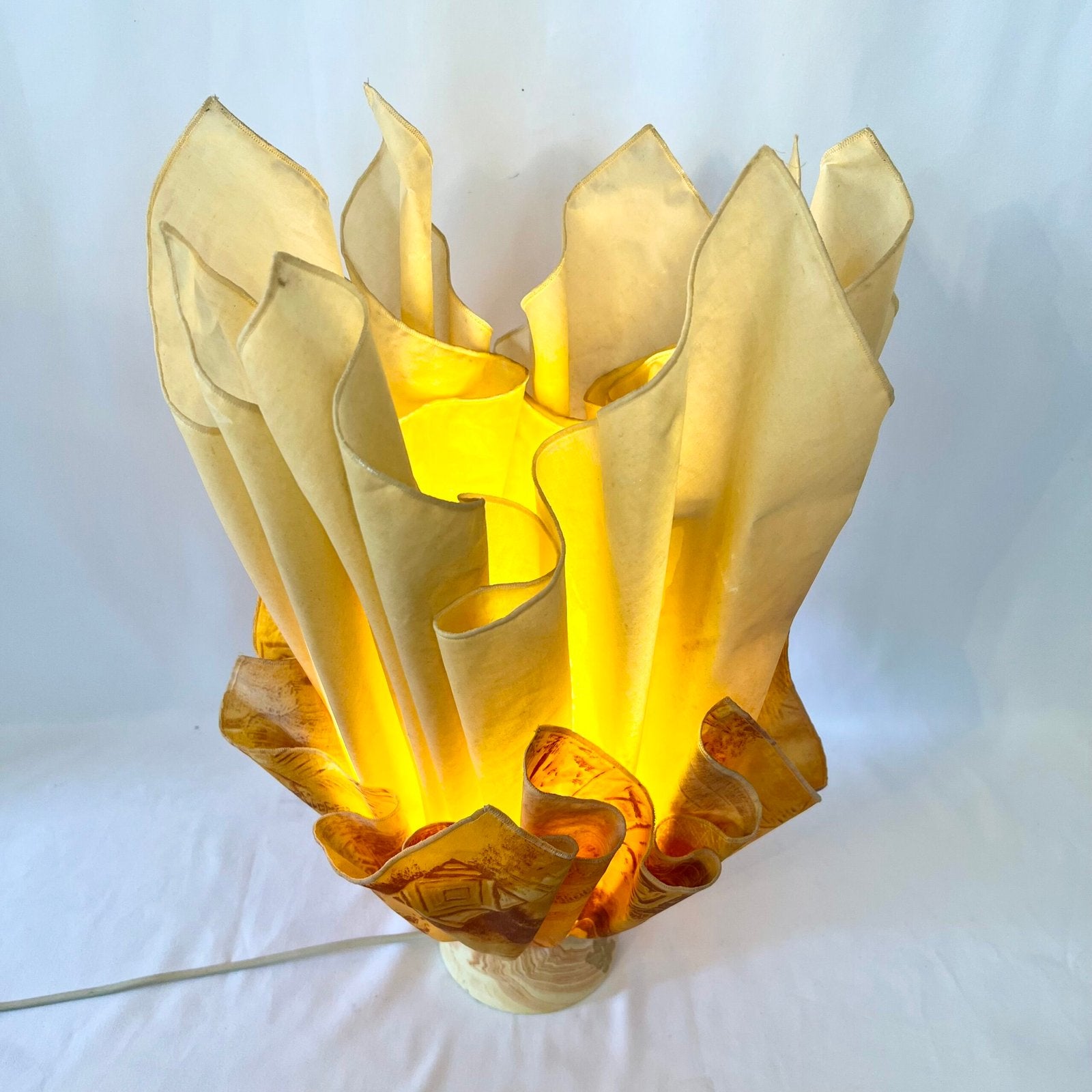 LAMPE "MOUCHOIR" JANNALIGHTS, 1970s. FRANCE
