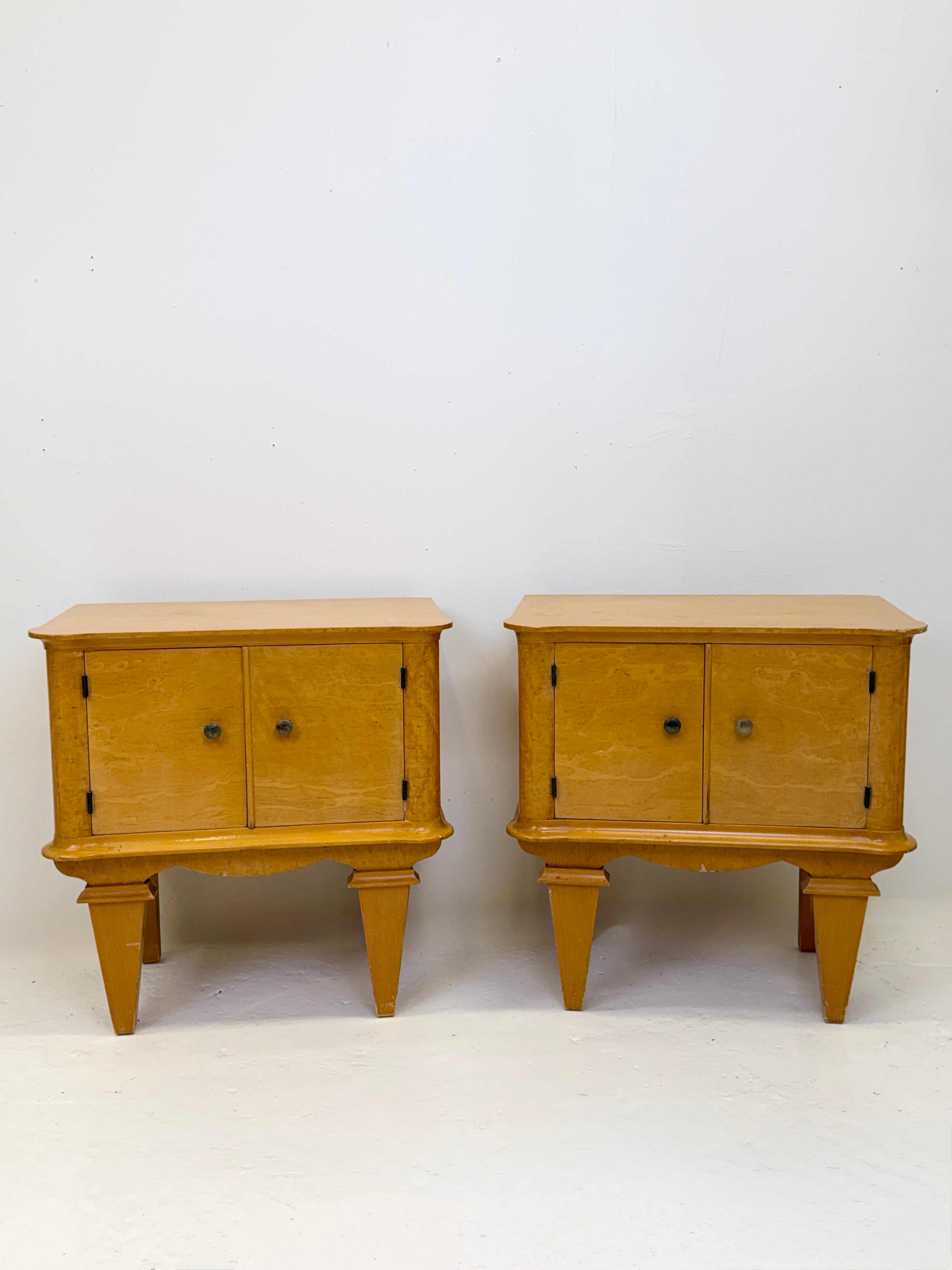 PAIRE DE CHEVETS "ART DÉCO" FRANCE, 1940s