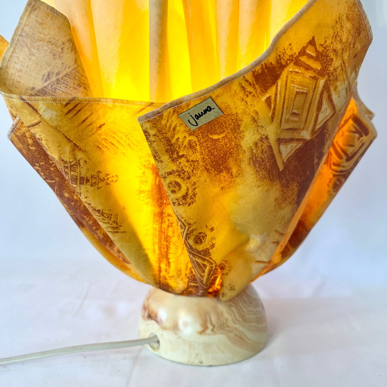 LAMPE "MOUCHOIR" JANNALIGHTS, 1970s. FRANCE