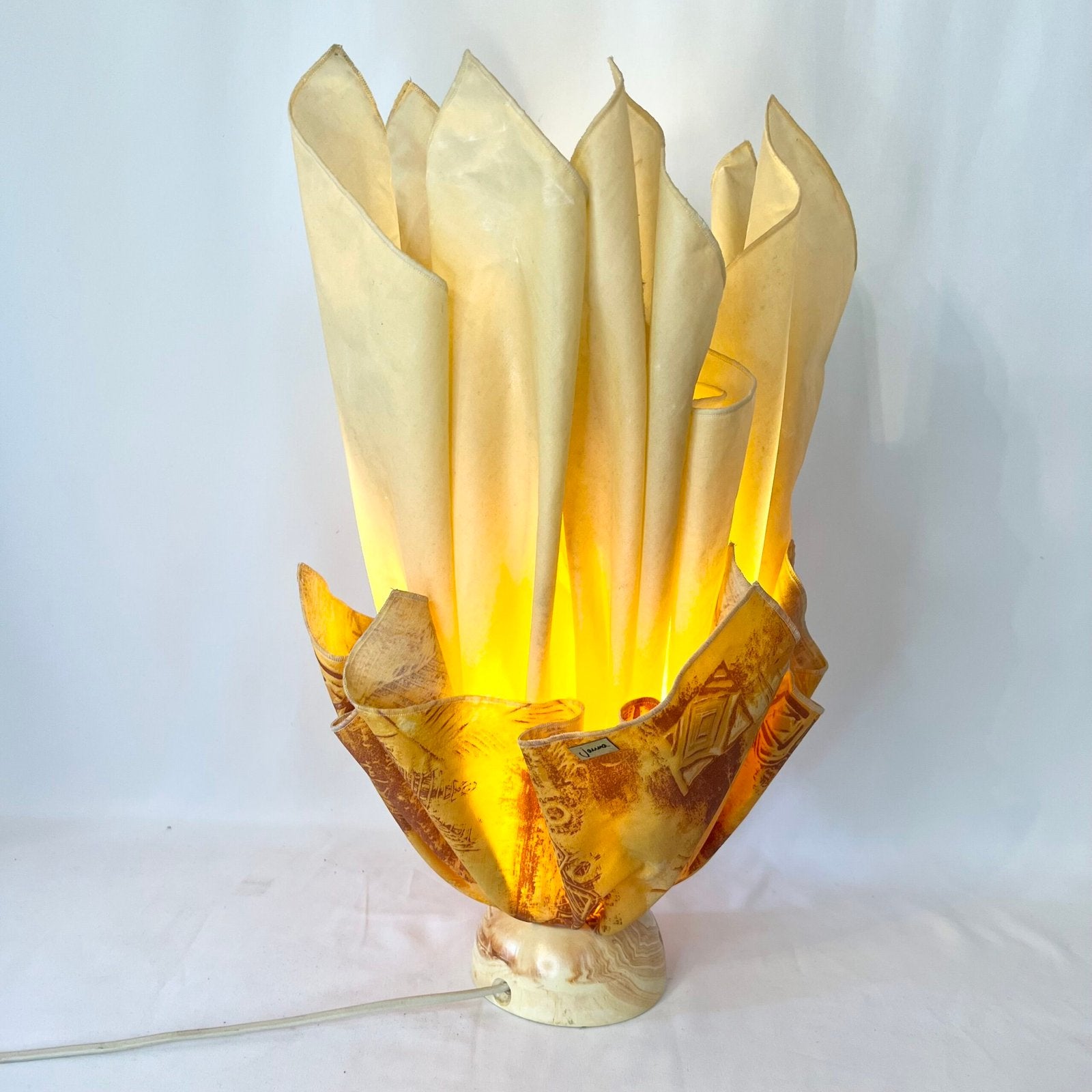 LAMPE "MOUCHOIR" JANNALIGHTS, 1970s. FRANCE